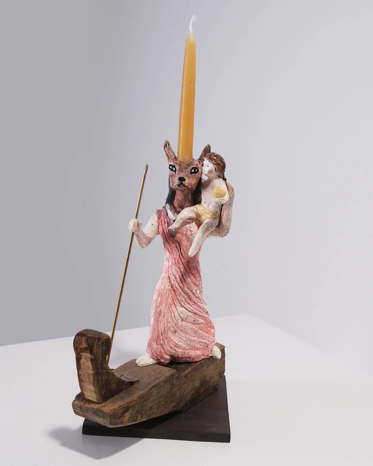 Amata Benedict, Ferryman Guide Candlestick I