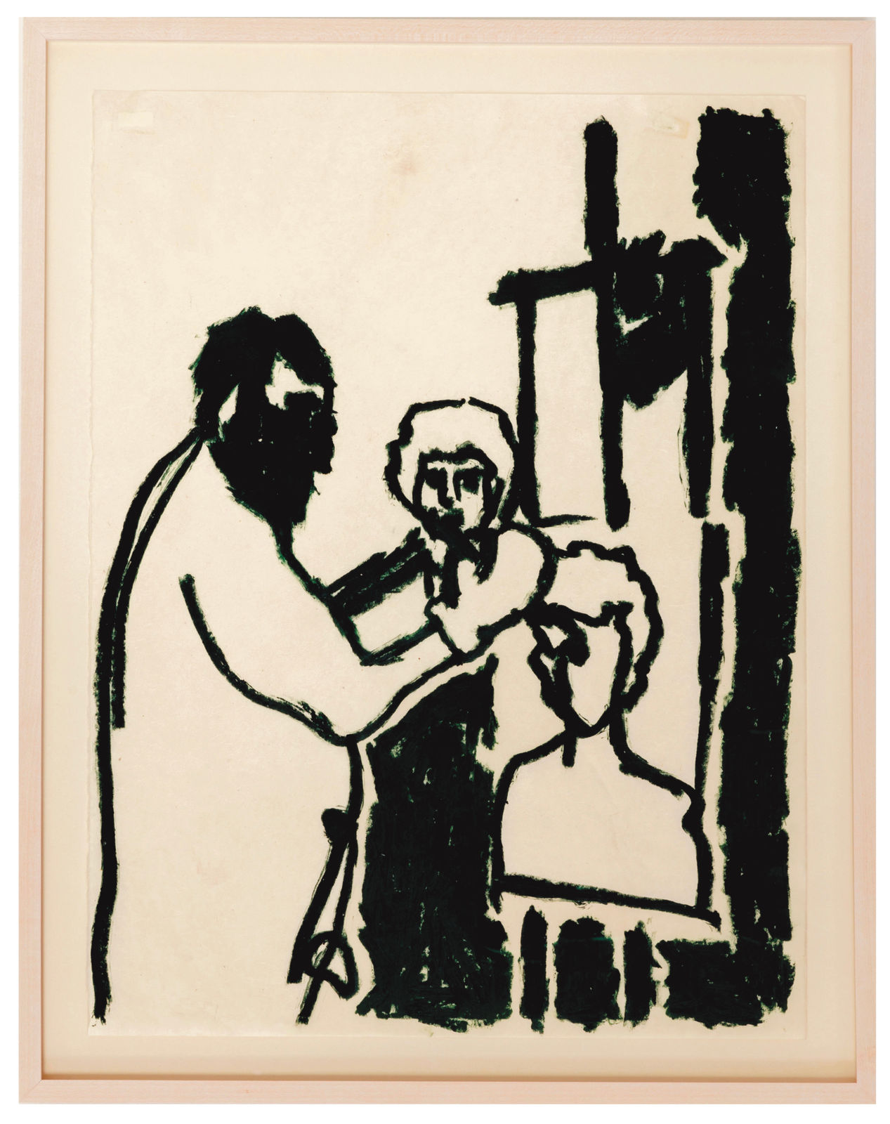 Jake Garfield, Man Painting A Painting