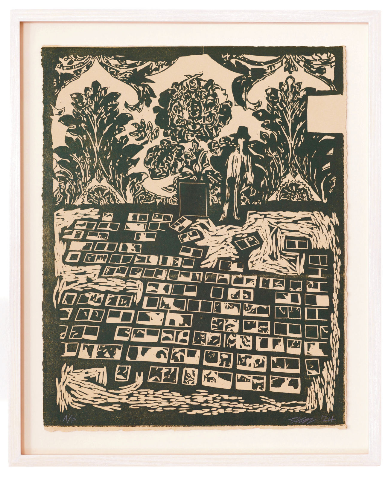 Jake Garfield, Man Laying Out Pictures