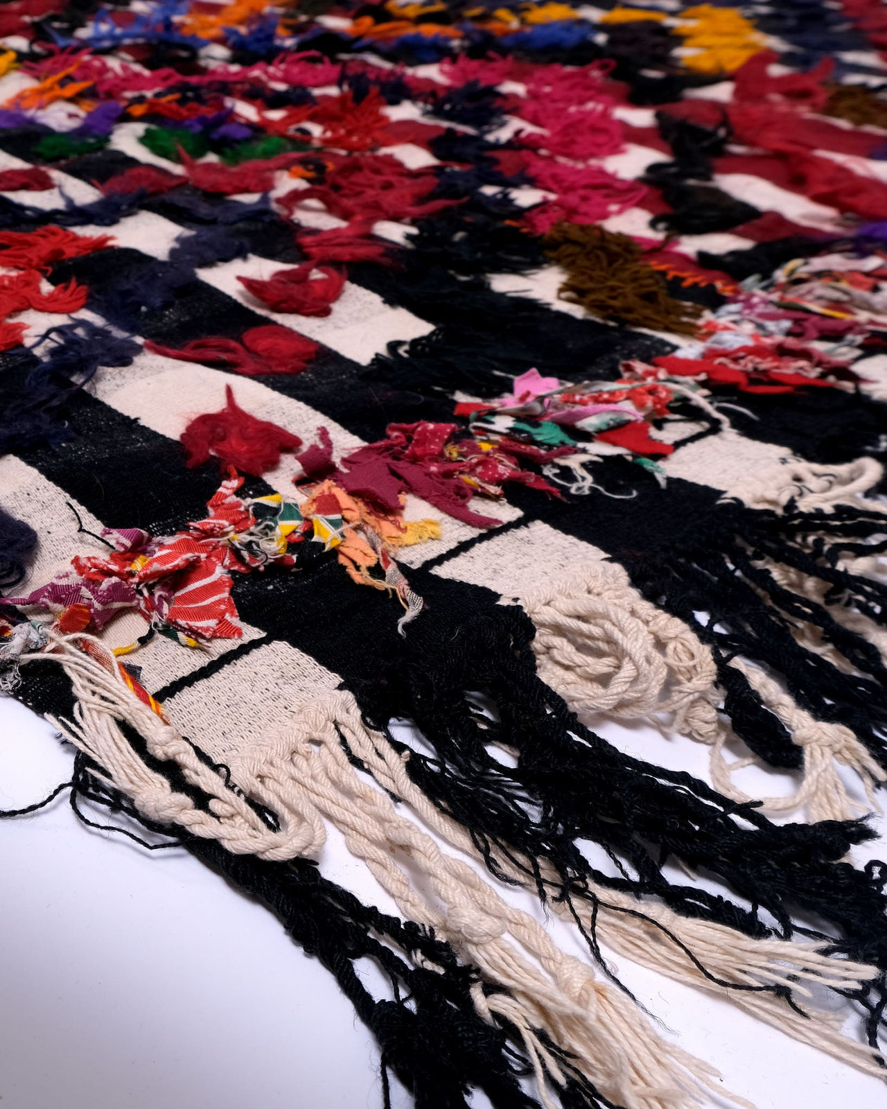 Turkish, Vintage Kilim Rug with Tufts