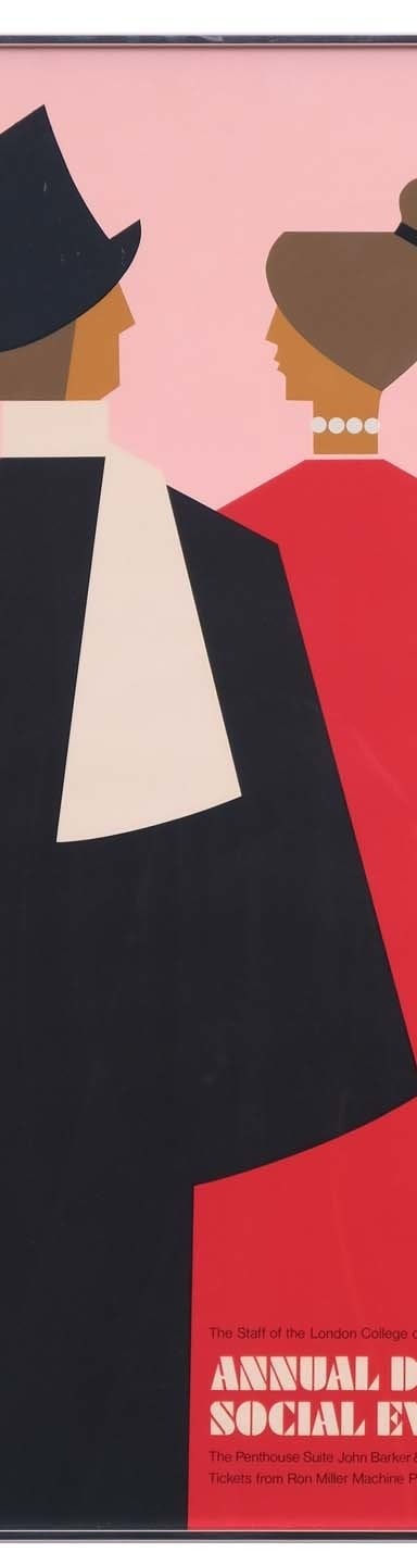 Tom Eckersley, 'Annual Dinner and Social Evening' Poster, c.1980s