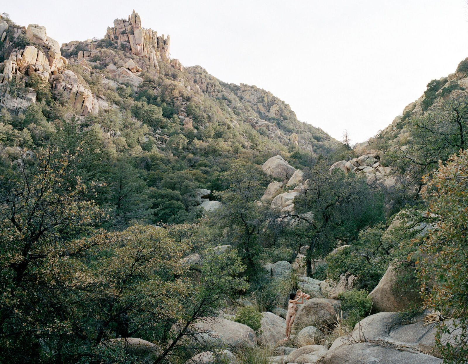 Justine Kurland, Self Portrait with Casper, Texas Canyon, 2006/2022
