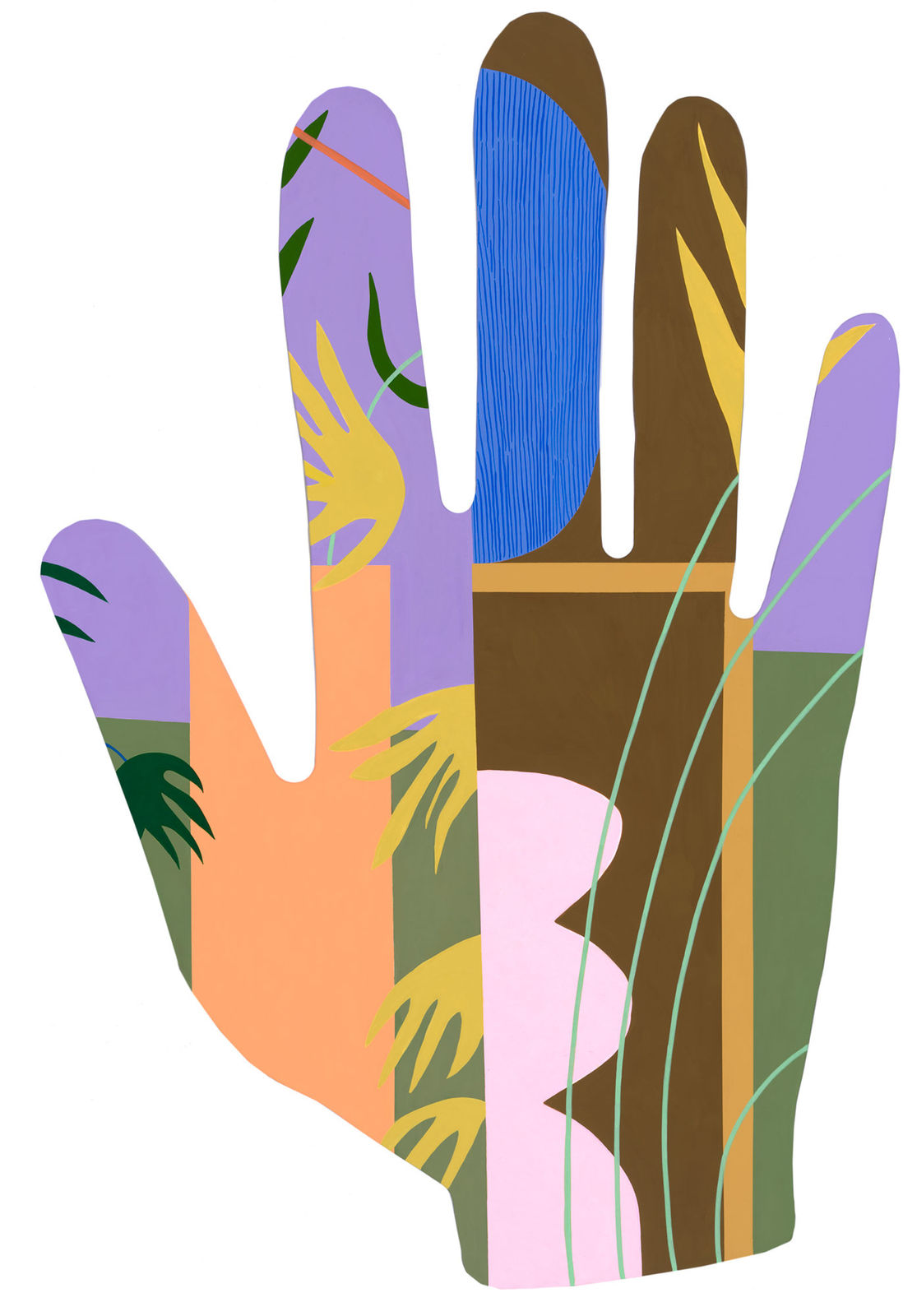 Mary Finlayson, Pink Vase with Bamboo, 2020