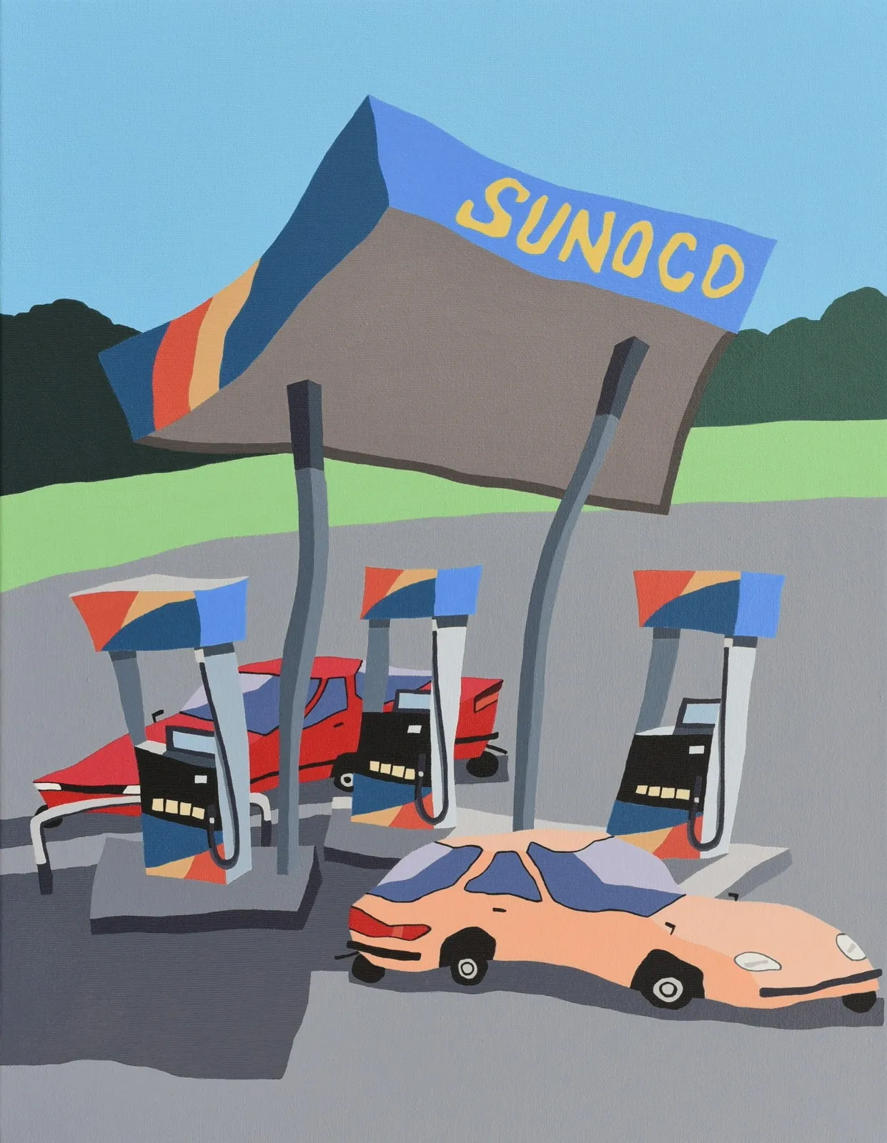 Motonori Uwasu, Gas station, 2022