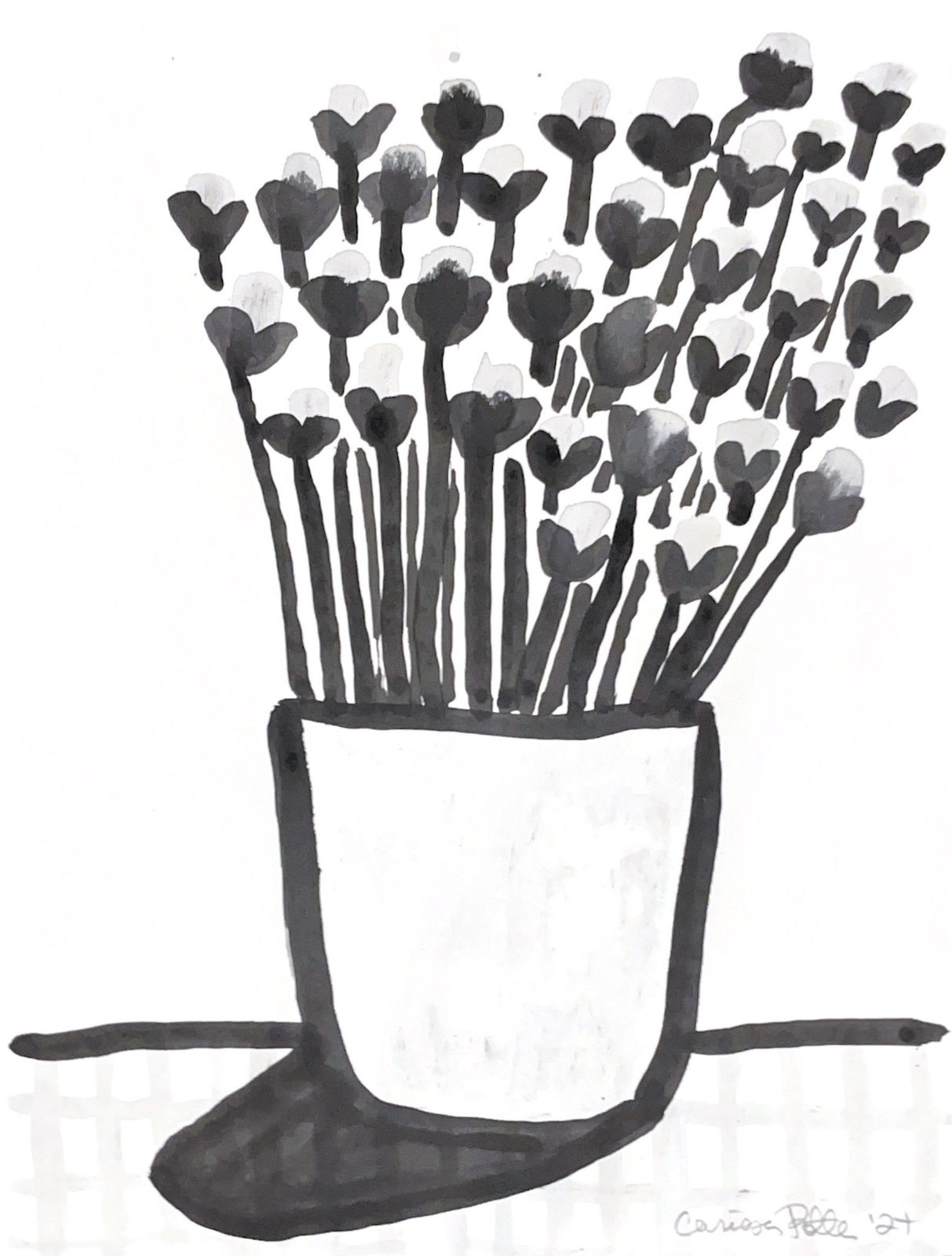 Carissa Potter, Flowers in Pot, 2024