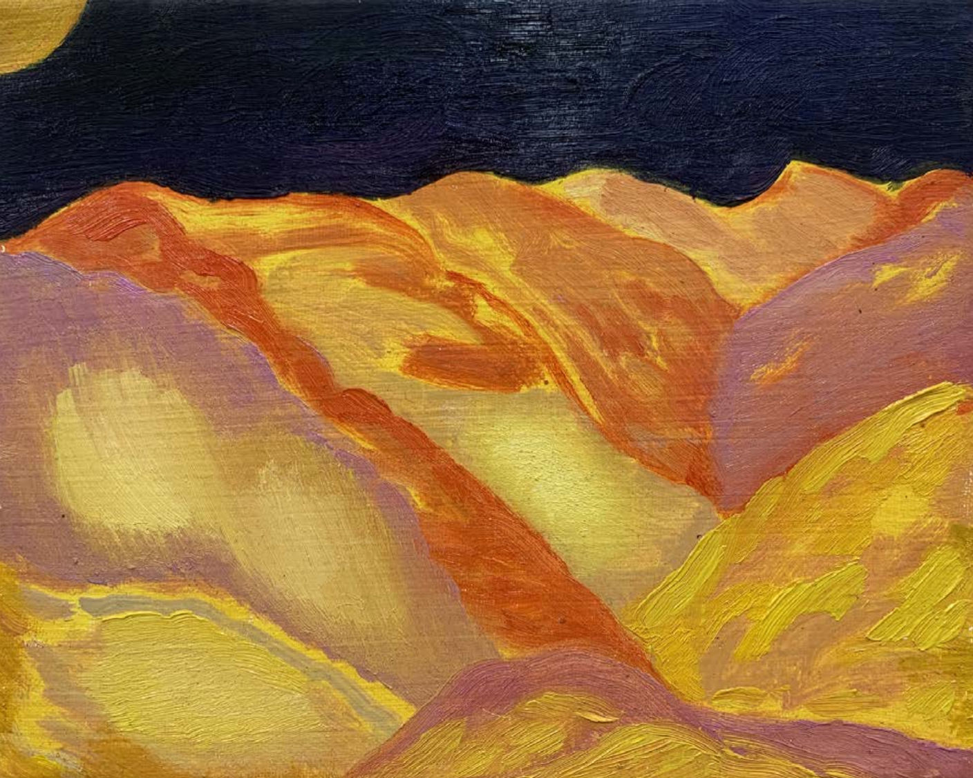 Sarah Thibault, Night Landscape (yellow), 2023