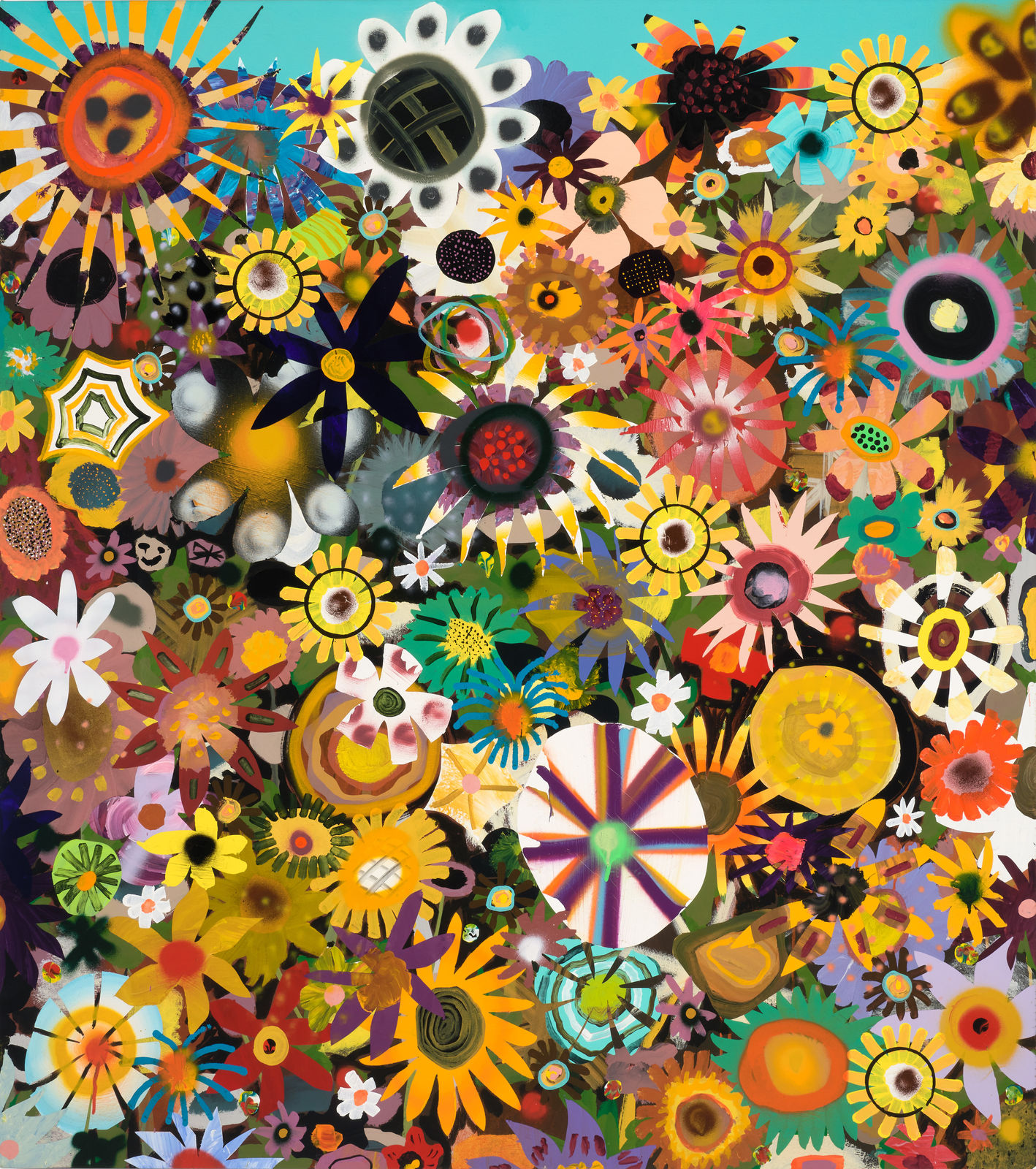 Paul Wackers, Head in the Clouds Face First in the Flowers, 2024