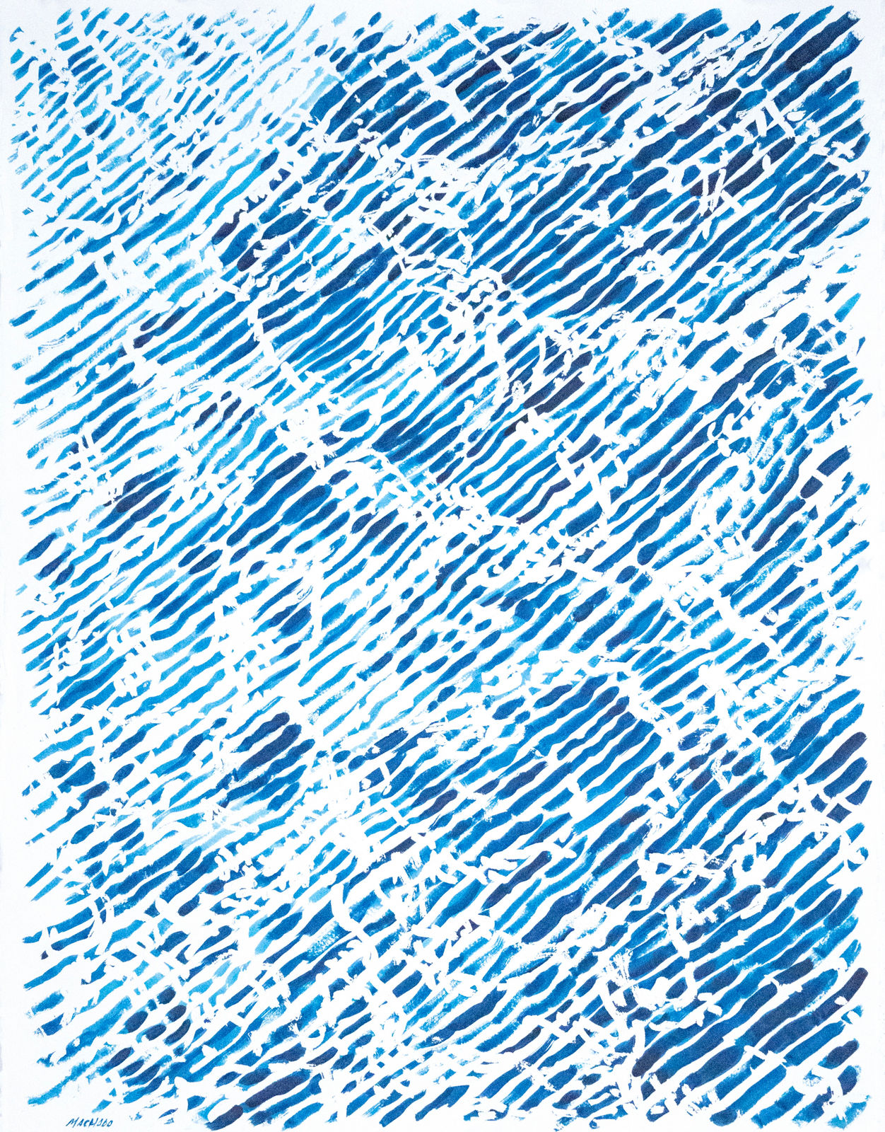 Martin Machado, Wake Series on Paper 02, 2023