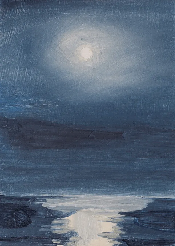 Kristin Malin, One Hour Before the Lunar Eclipse, 9pm. Sept. 28th, 2015