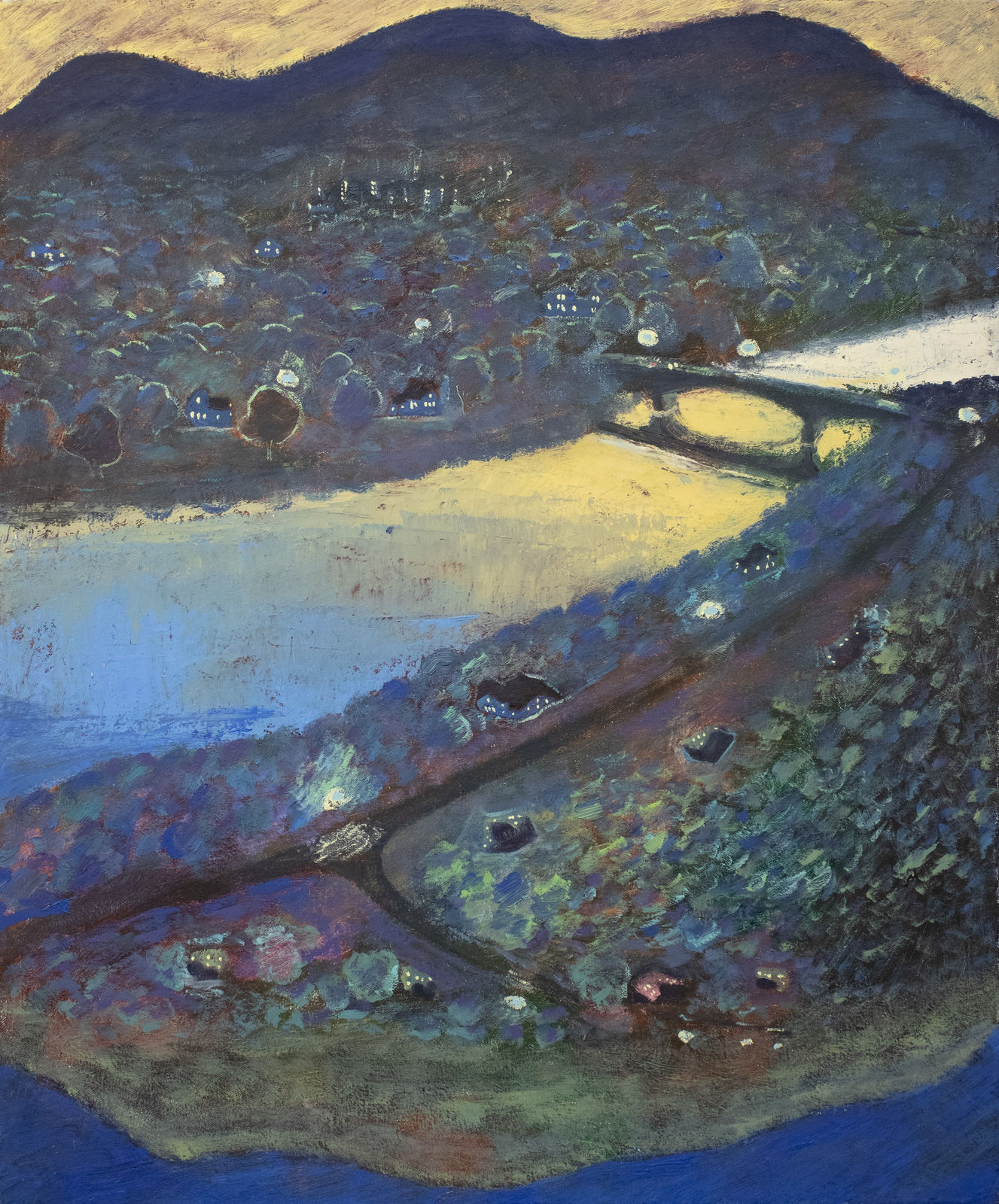 Nick Benfey, River at Dawn (Vertical Panorama)