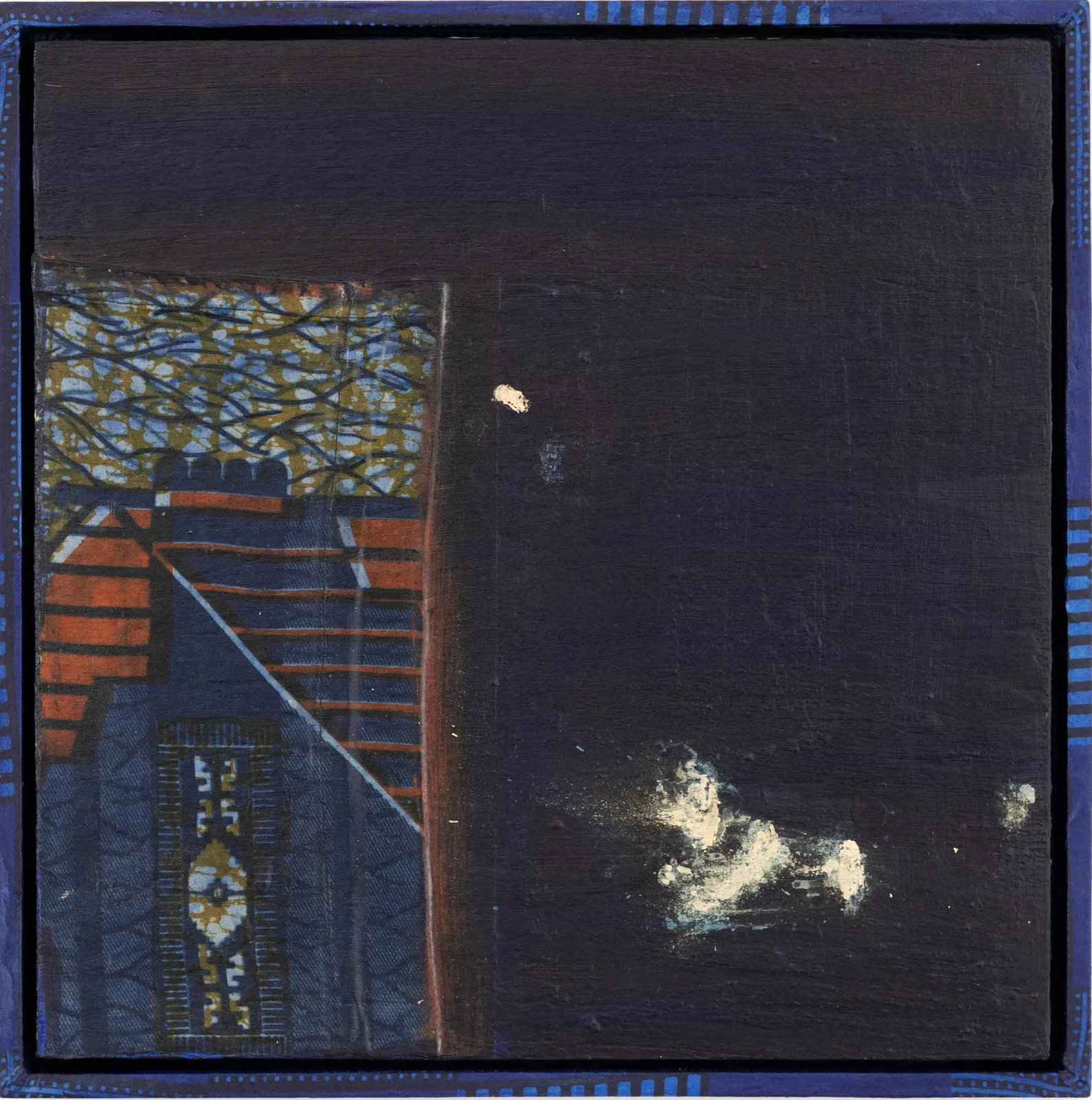 Billy Gerard Frank, Indigo: Entanglements. Fragment A (Diptych - 1 of 2)