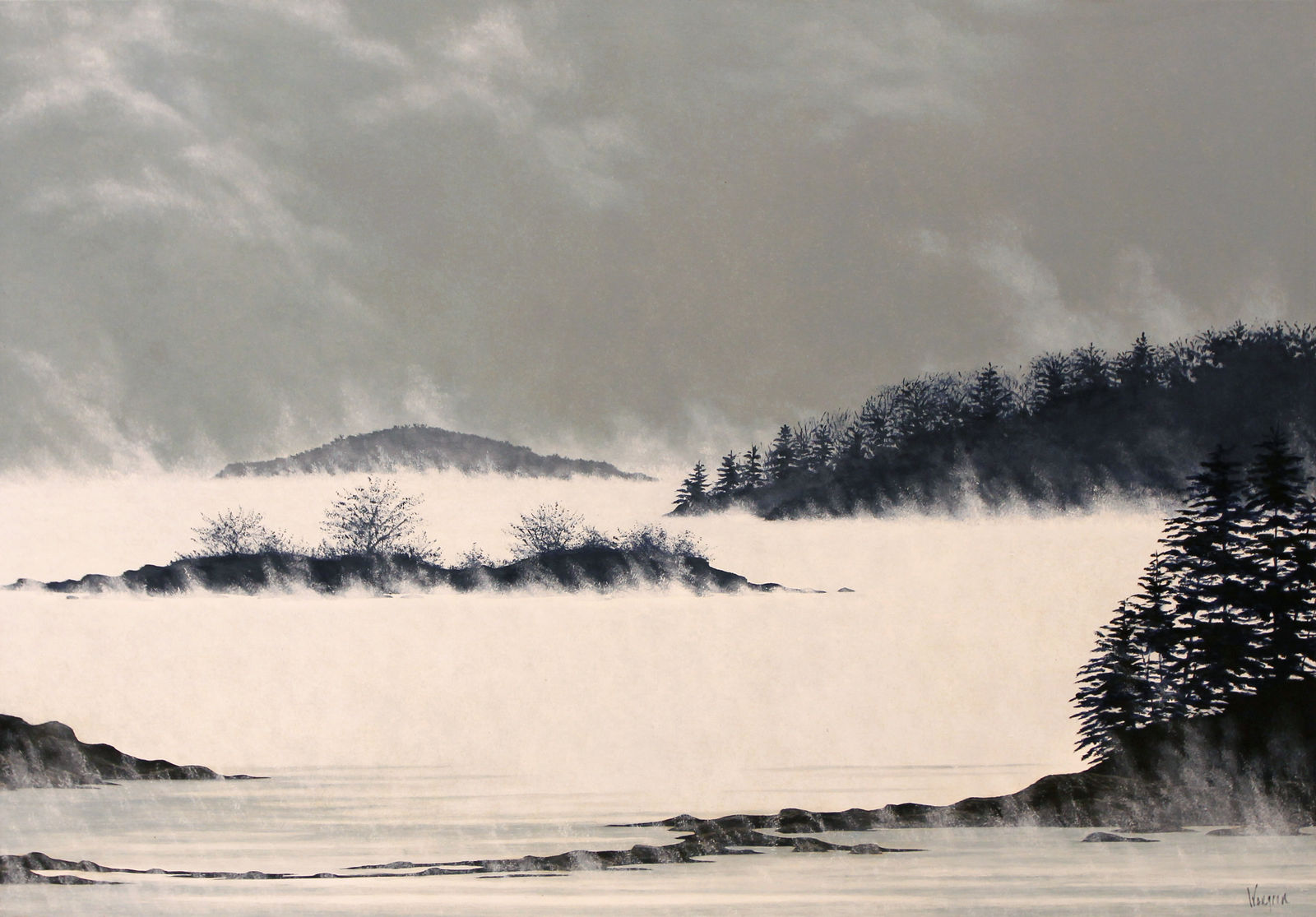 Ted Wengren, January, Casco Bay