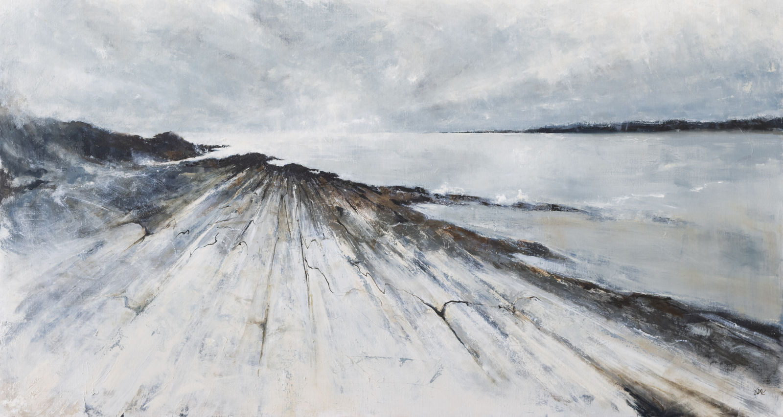 Jean Wiecha, Tide Rising, Wind Picking Up (Kettle Cove, Hurricane Lee), 2024