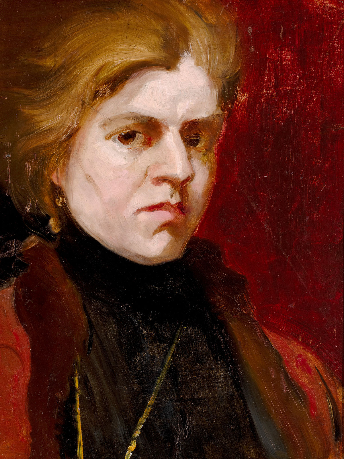 Elena Luksch-Makowsky (1878 – 1967), Self-portrait, 1901