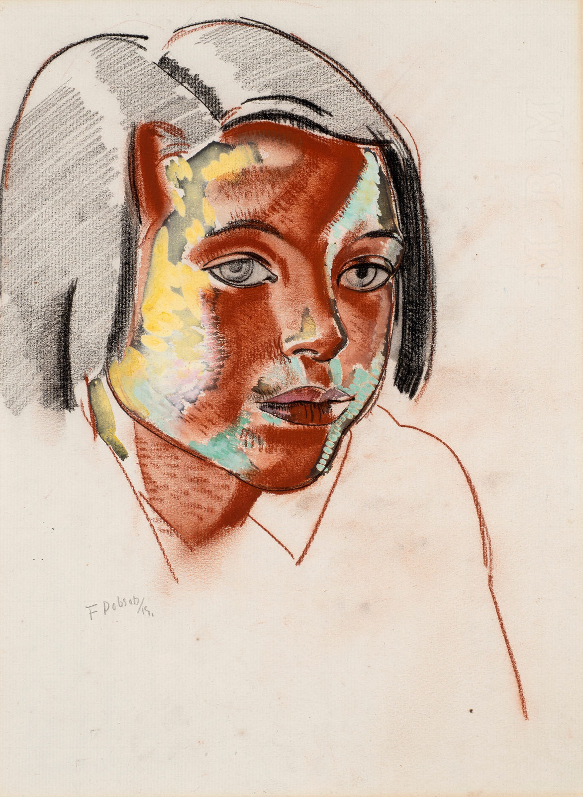 Frank Dobson (1886 - 1963), Head of a Girl