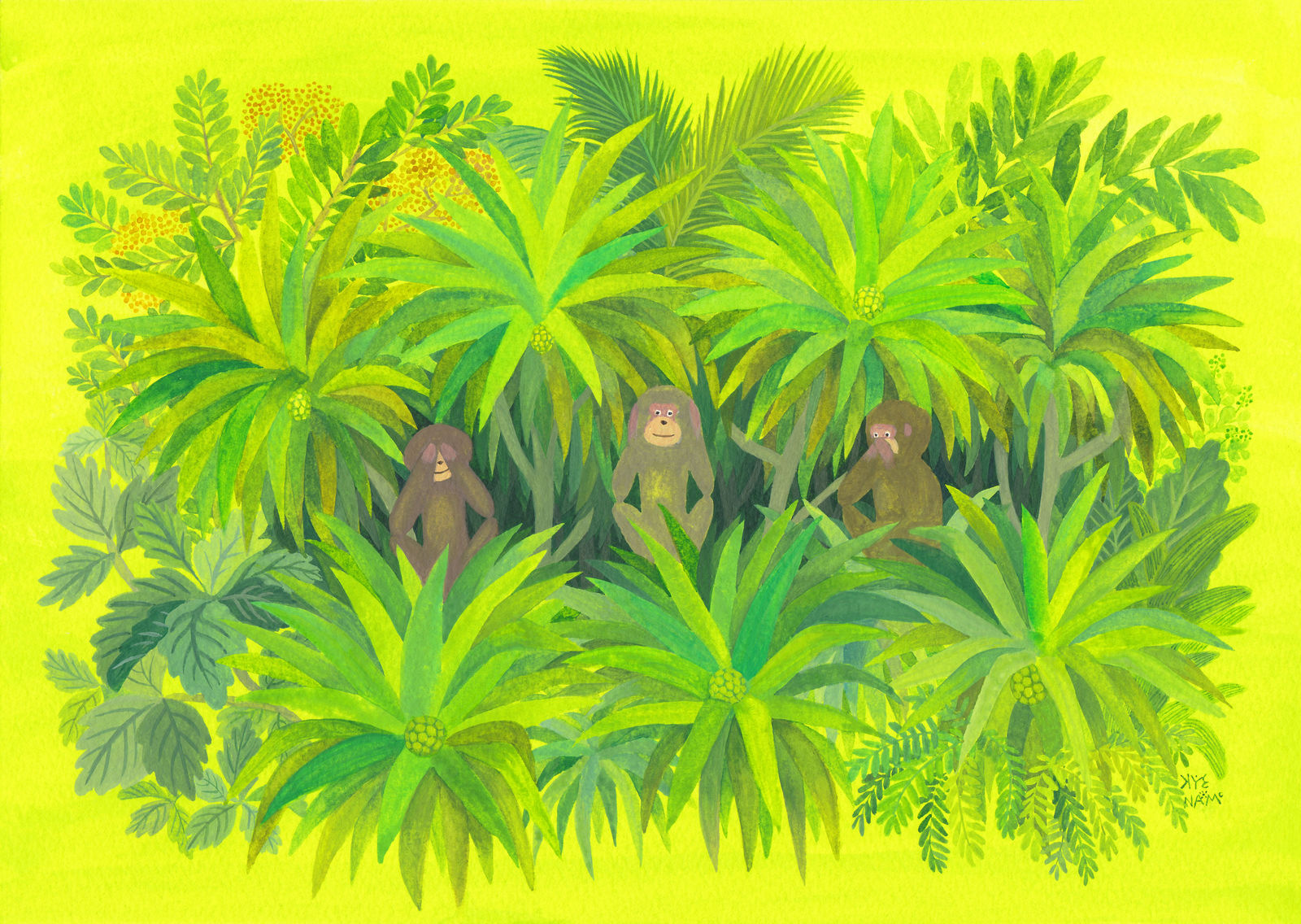 Kyenam, 지혜의 세 원숭이 (Three Monkeys of Wisdom), 2017