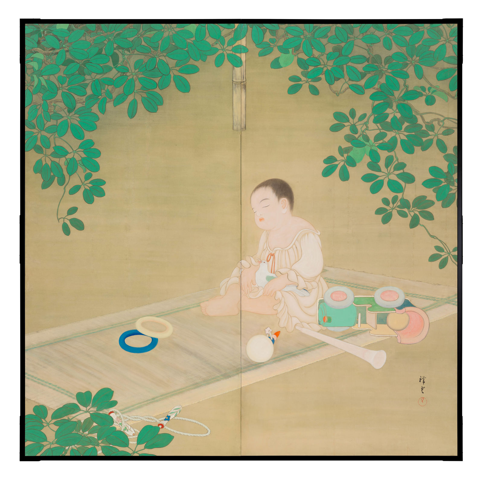 Arii Shōun 有井祥雲, An Afternoon Nap , 1920s