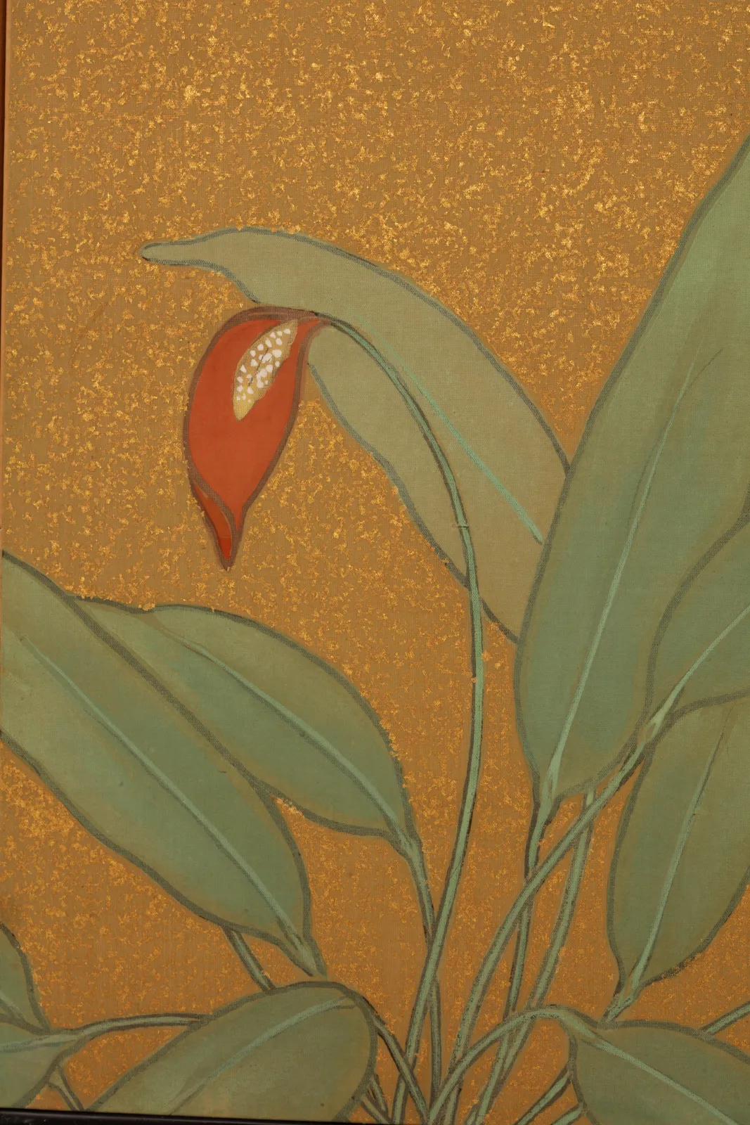 Mochizuki Shunkō, Peahen and Palm, 1941