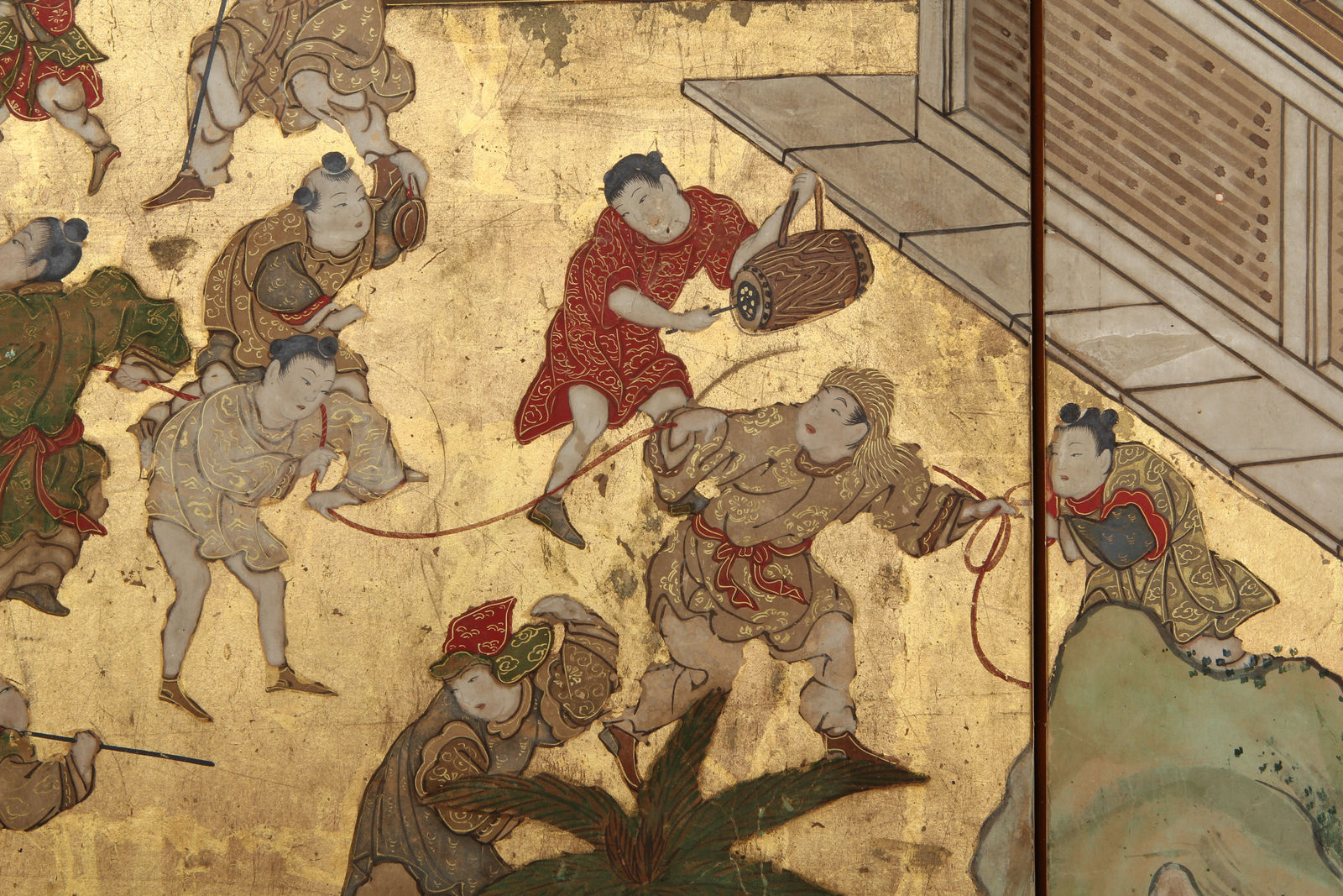 Kano School, Chinese Children Playing Games, 17th century