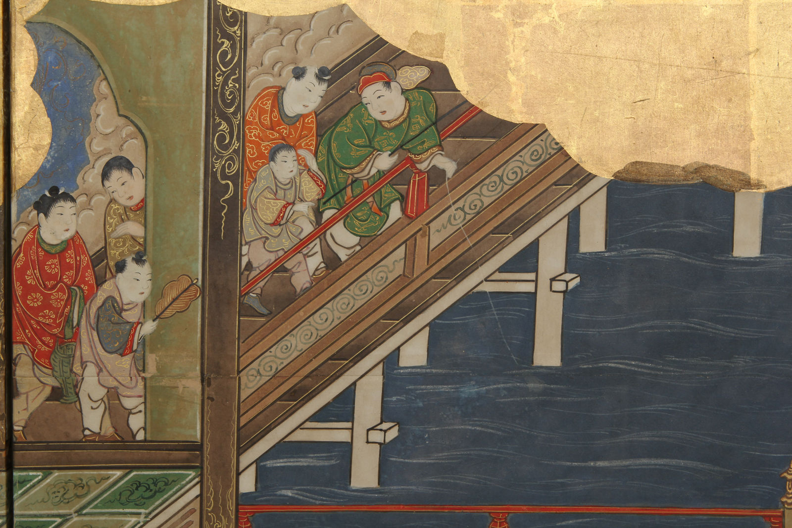 Kano School, Chinese Children Playing Games, 17th century