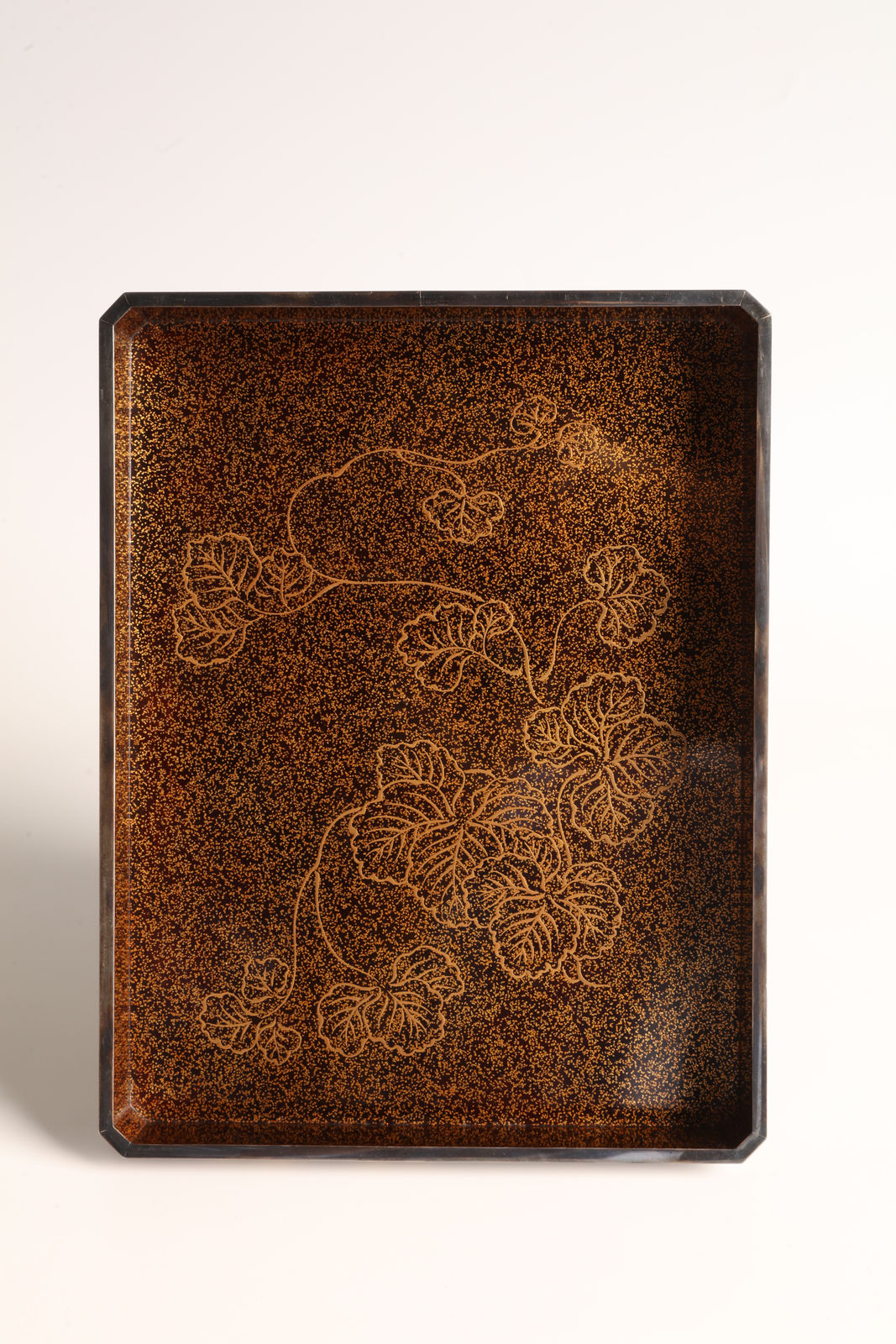 Miki Gyokushin II, Set of Paper Box, Box for Writing Utensils, and Box for Brushes with Design of Ferns, 1920s