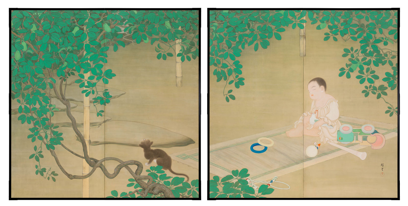 Arii Shōun 有井祥雲, An Afternoon Nap , 1920s