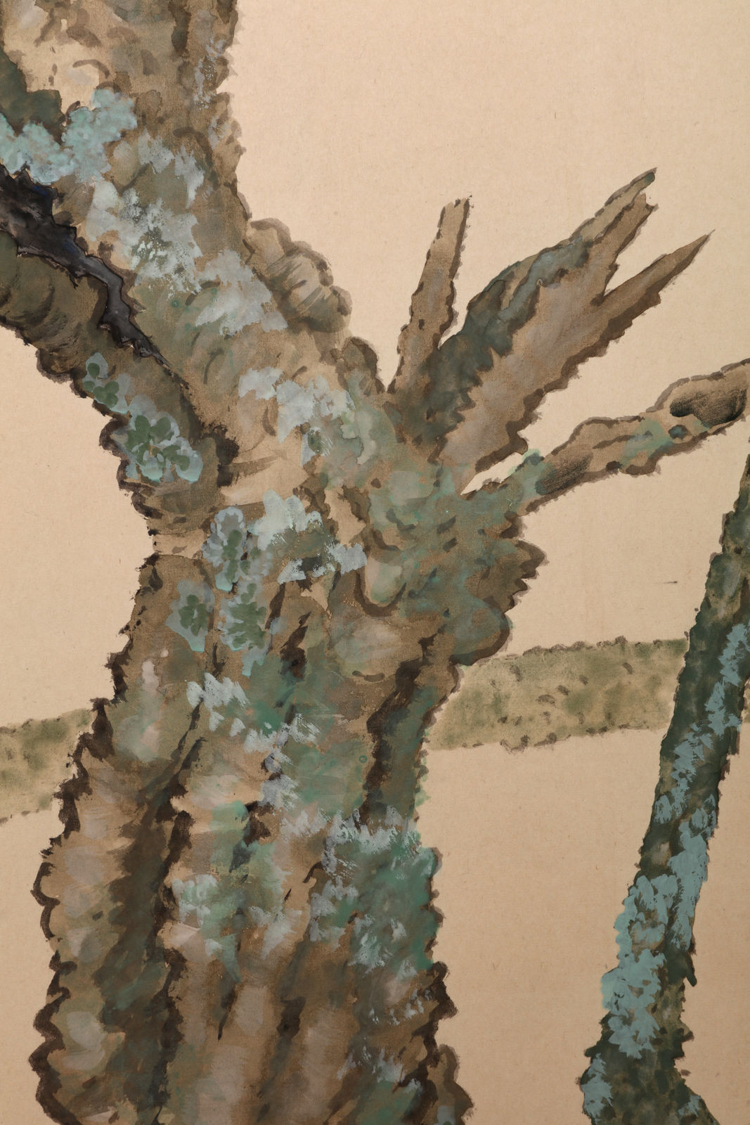 Shirayama Shunpō, Blooming Plum Trees and Birds, ca 1915