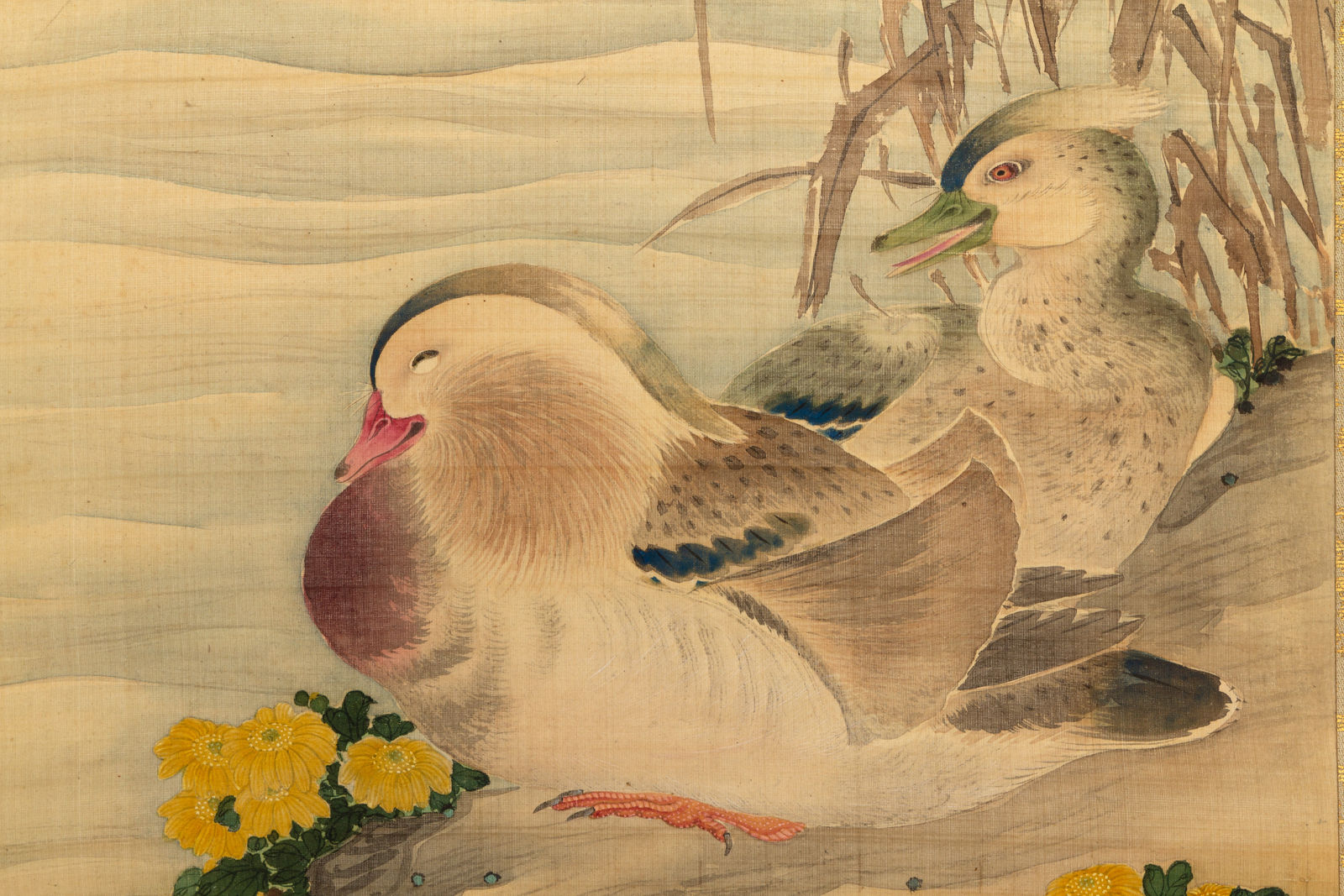 Koike Kyokkō, Mandarin Duck Pair, 1804