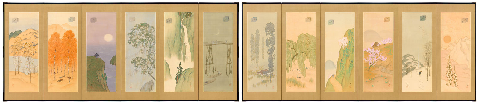 Aida Naohiko, Scenes of the Twelve Months, circa 1915-25