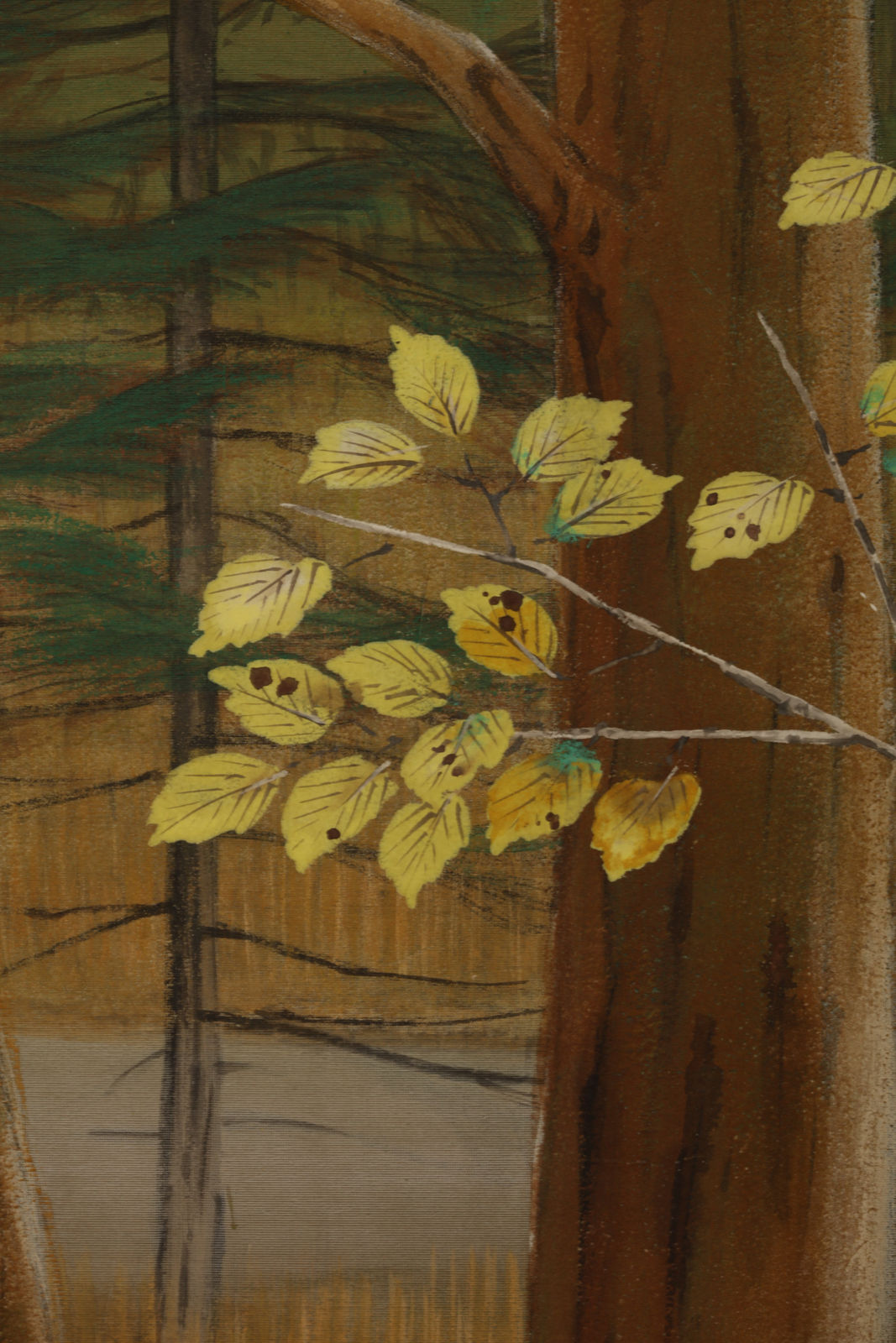 Sasaki Shunka, Geese over Mountain Lake, 1936