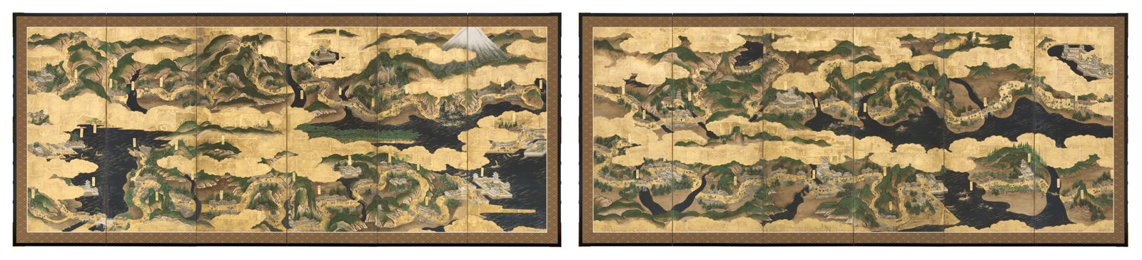 Places Along the Tokaido, ca 1620