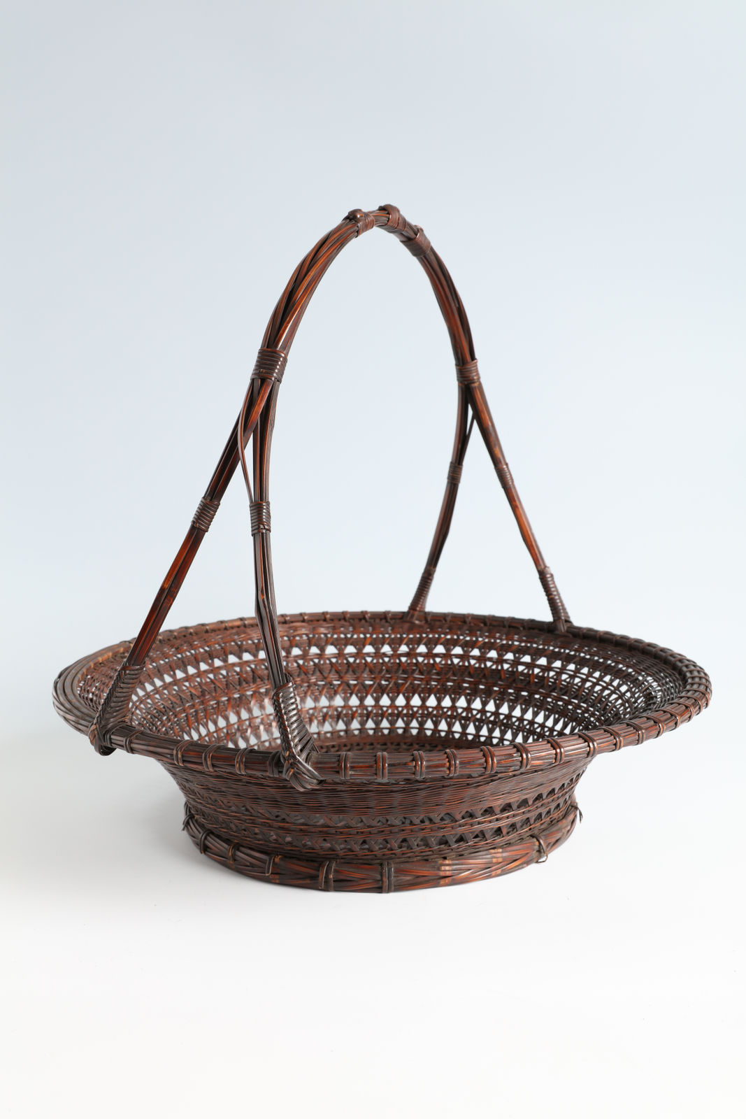 Tanabe Chikuunsai I, Large Handled Fruit Basket, 1920s