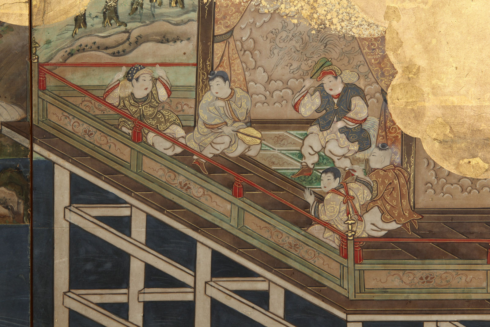 Kano School, Chinese Children Playing Games, 17th century