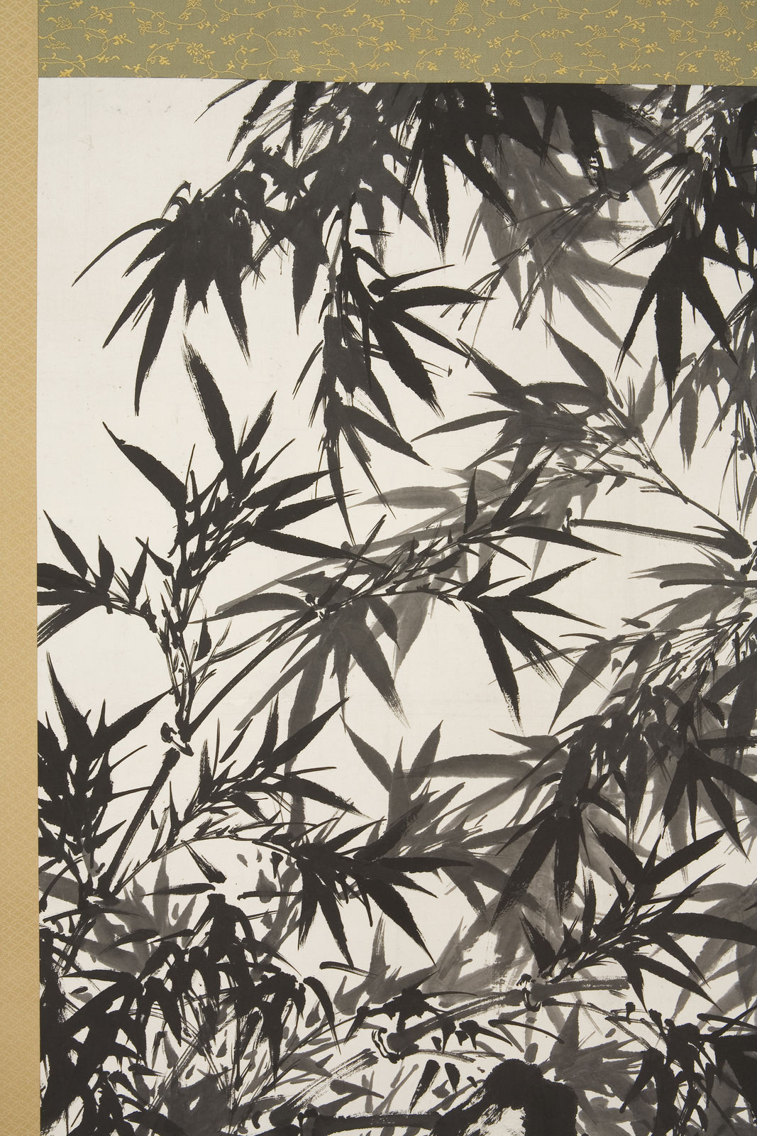 Suzuki Hyakunen, Bamboo, Rocks, and Stream, dated 1881