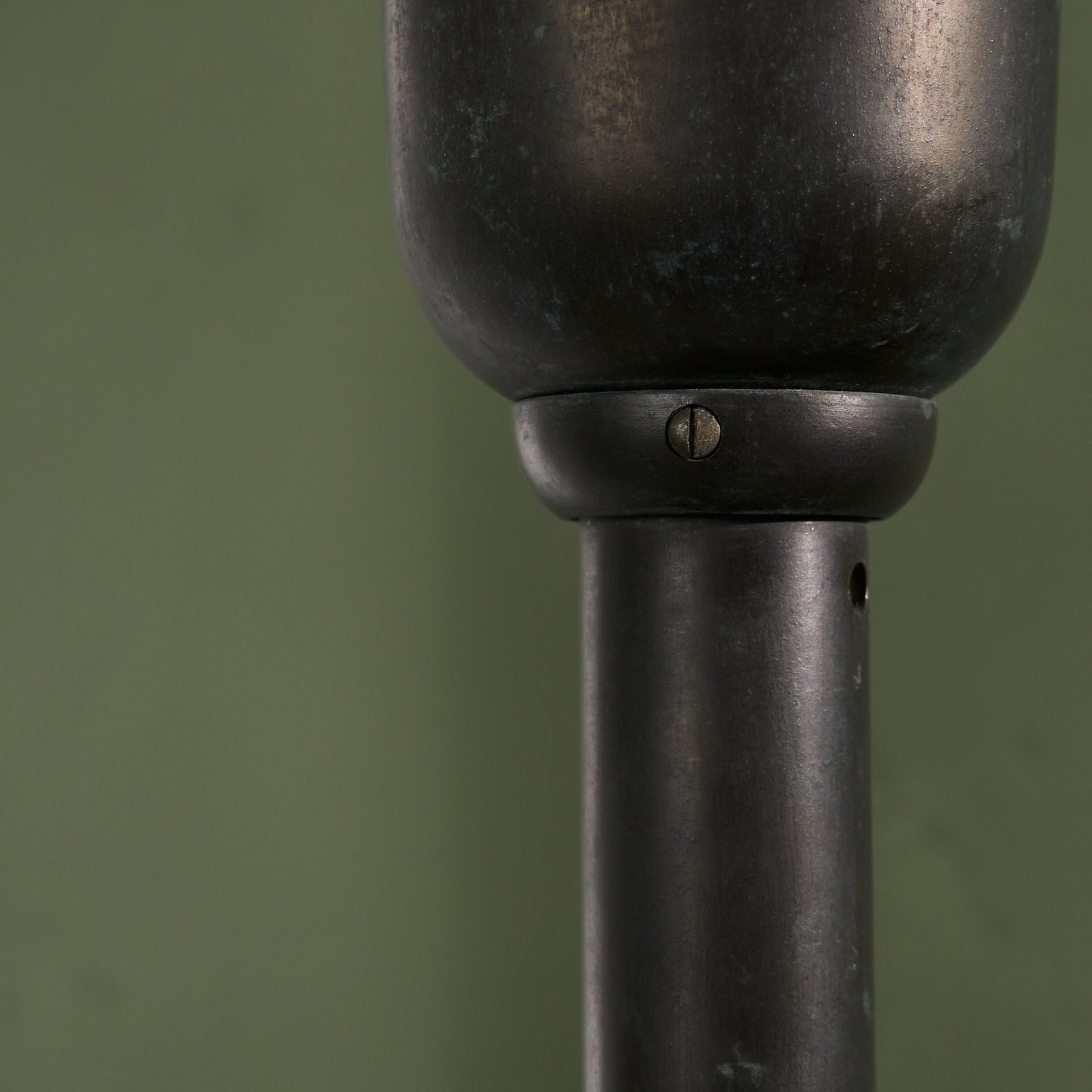 Wolfgang and Pola Hoffmann, Bauhaus 'Luminator' Floor Lamp in Patinated Steel, 1930's