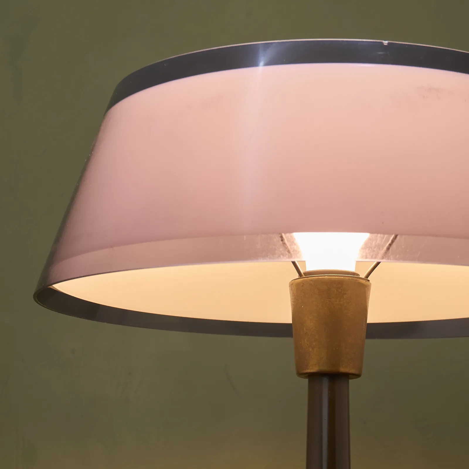 Yki Nummi, Tuomas Desk Lamp with Purple Shade, Finland, 1950s