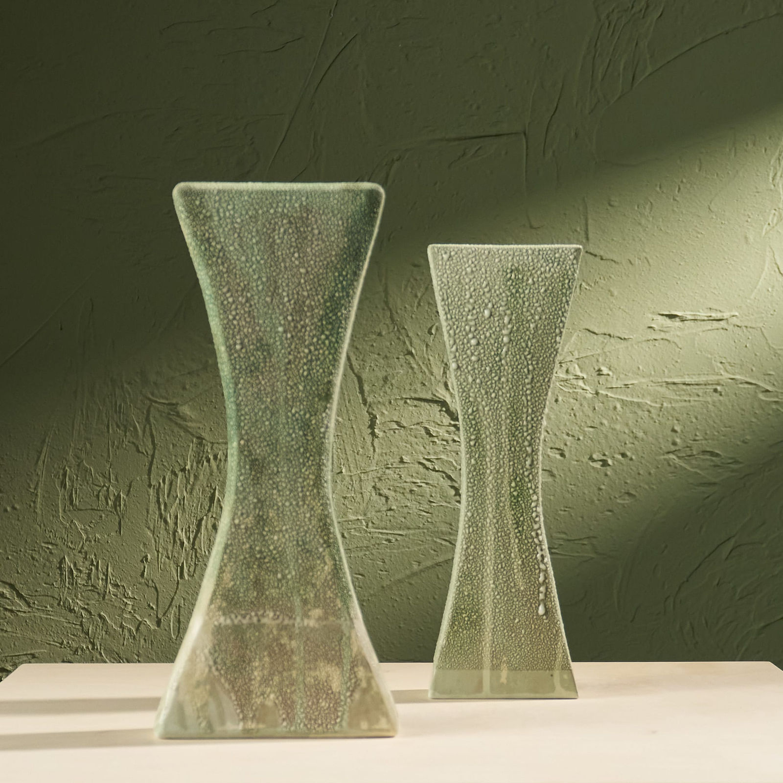 Eunsol Kim, 'Condensation' Series C5, Glazed Ceramic Sculpture in Green, The Netherlands, 2025