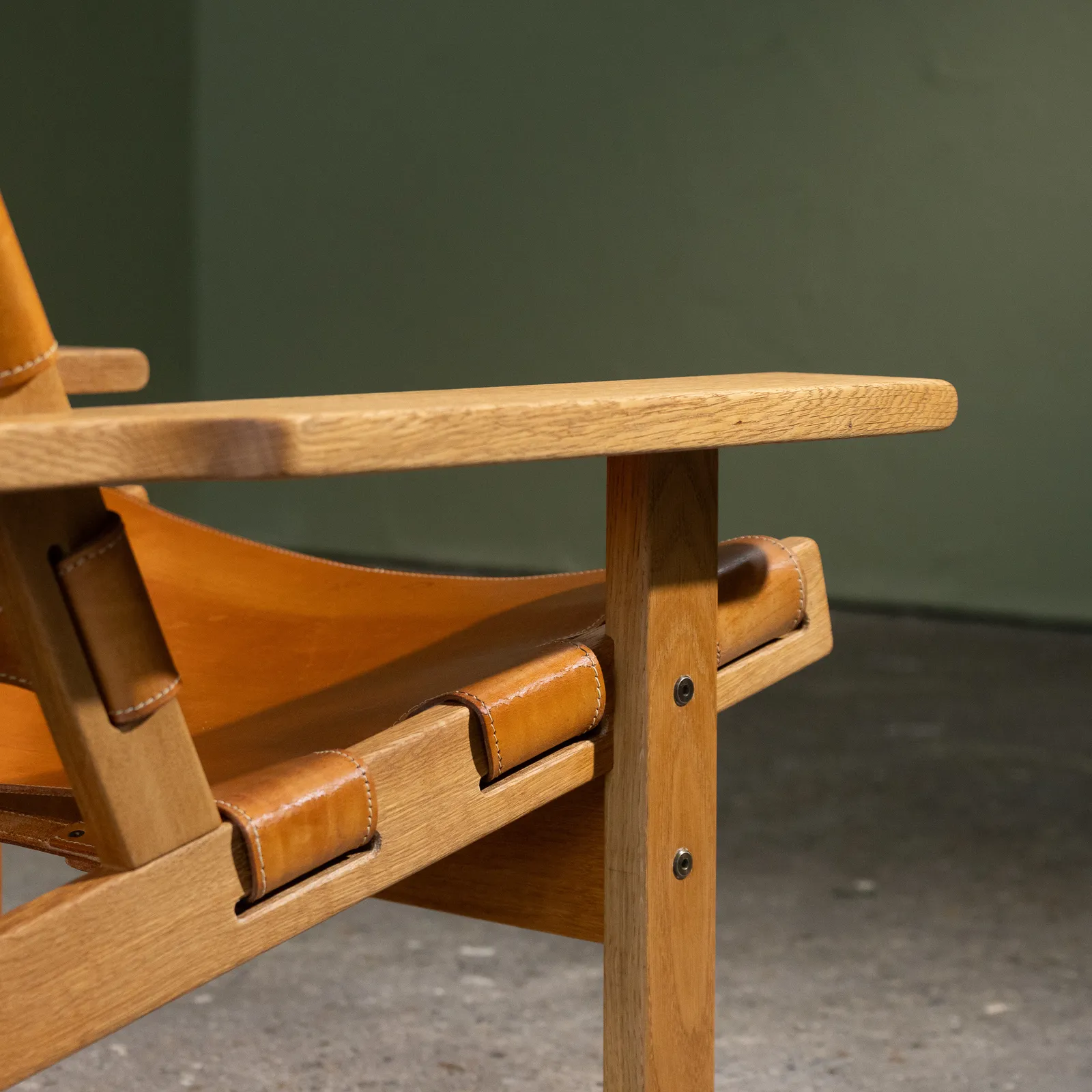 Kurt Østervig, Pair of Lounge Chairs Model 168, Original Cognac Leather and Oak Frame, Denmark, 1960s