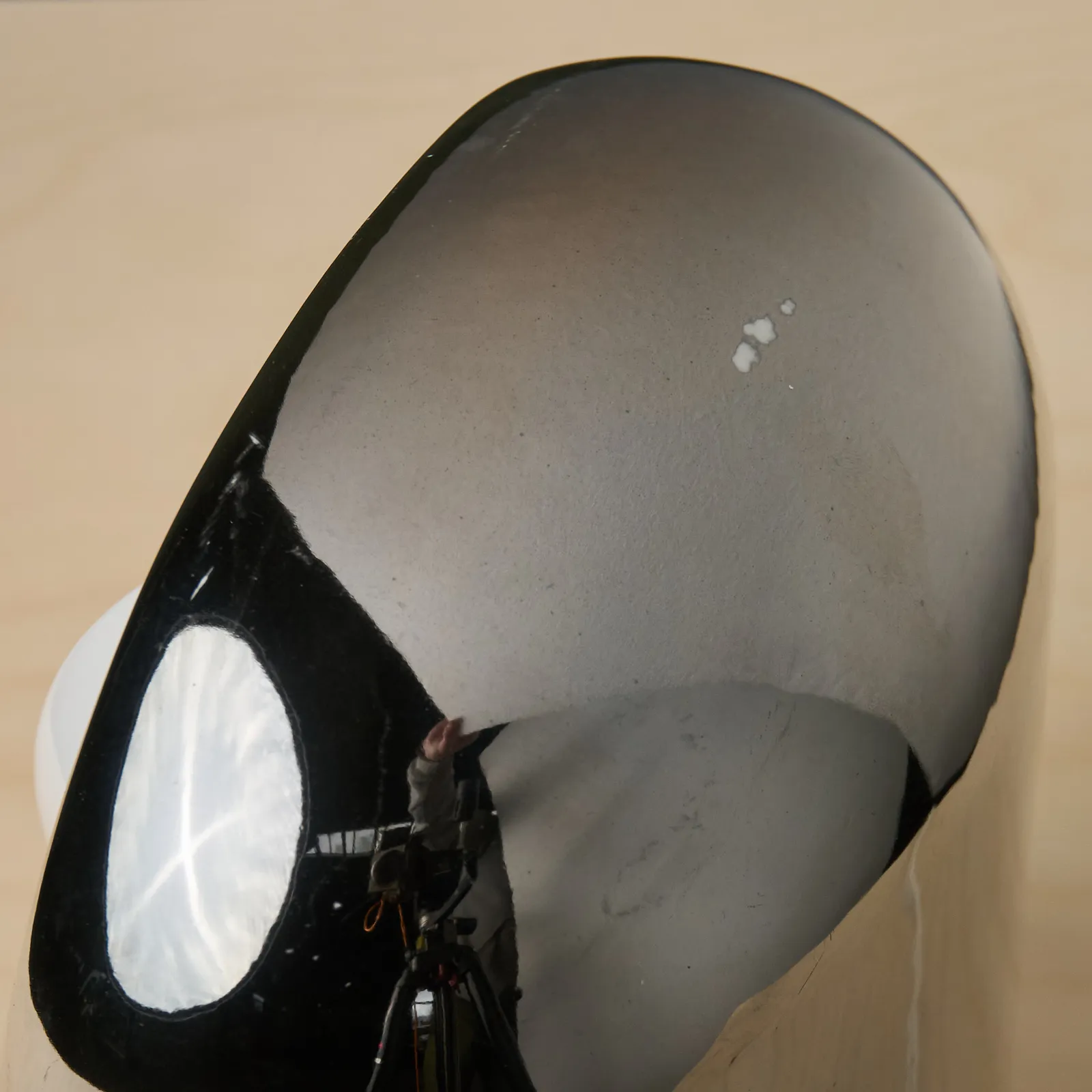 Marcello Cuneo, Rare 'Venezia' Ceramic Table Lamp in Silver by SC3 for Phillips, Italy, 1970s