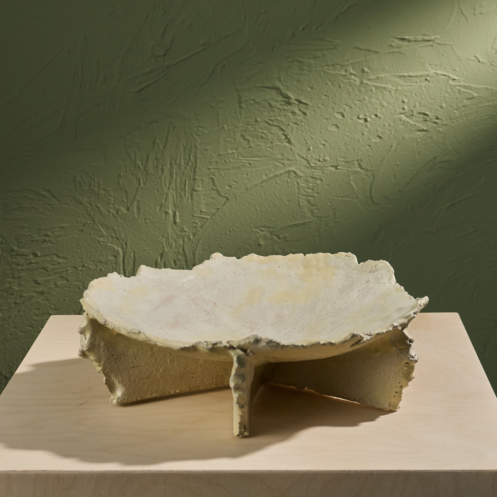 Willem van Hooff, Ripped Ceramic Bowl, Glazed Earthenware, The Netherlands, 2020s