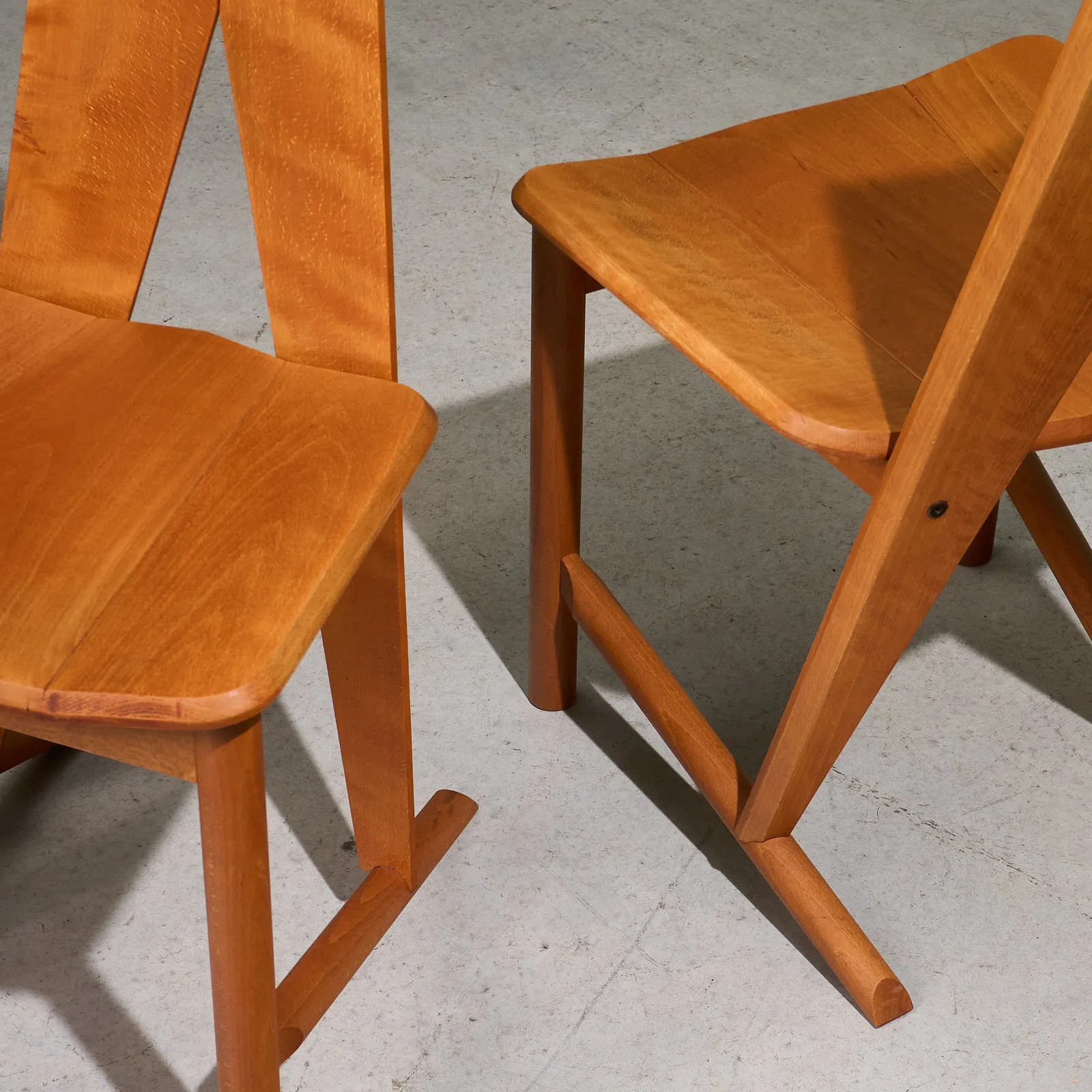 Søren Nissen and Ebbe Gehl, Set of 10 Dining Chairs for Seltz, France, 1980