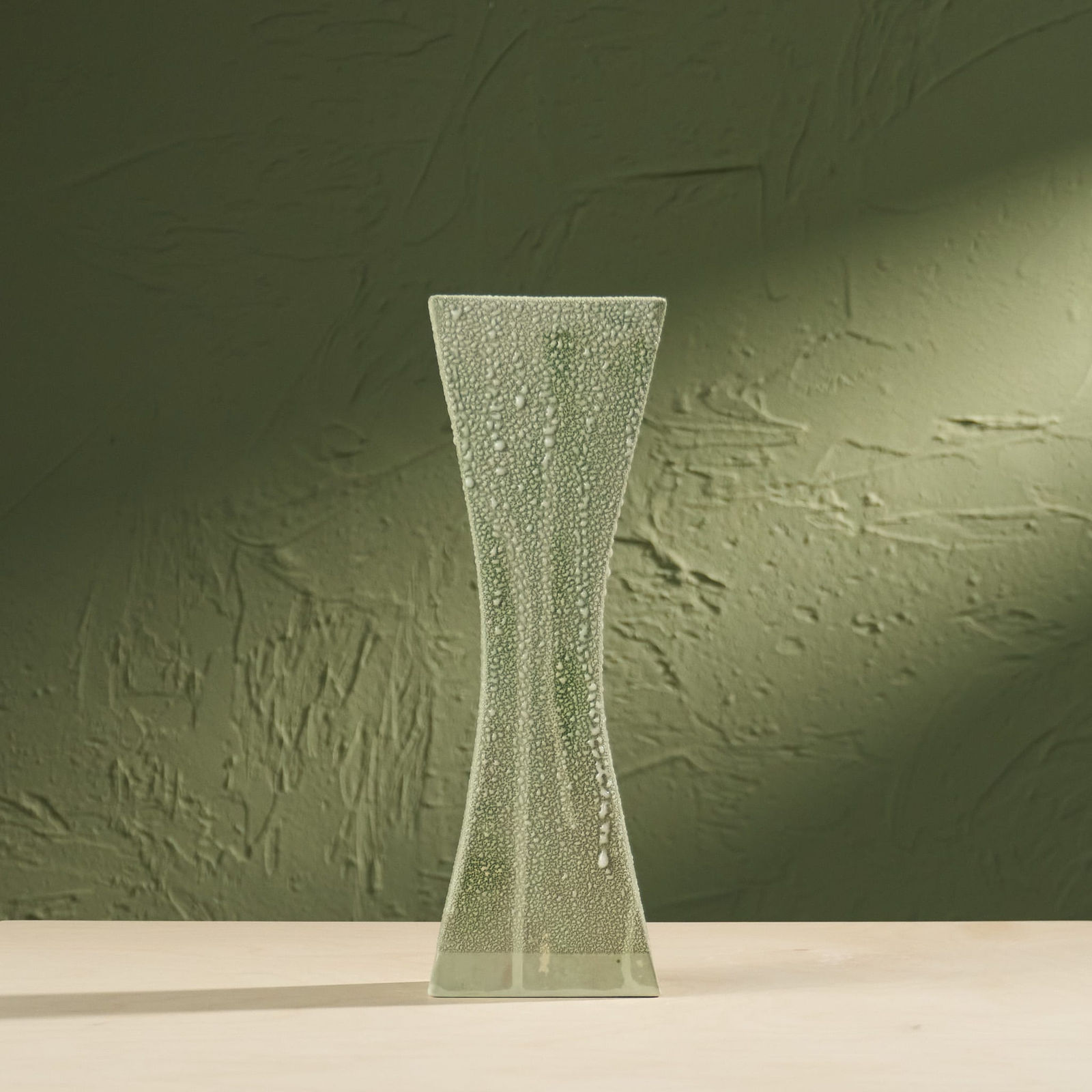 Eunsol Kim, 'Condensation' Series C5, Glazed Ceramic Sculpture in Green, The Netherlands, 2025