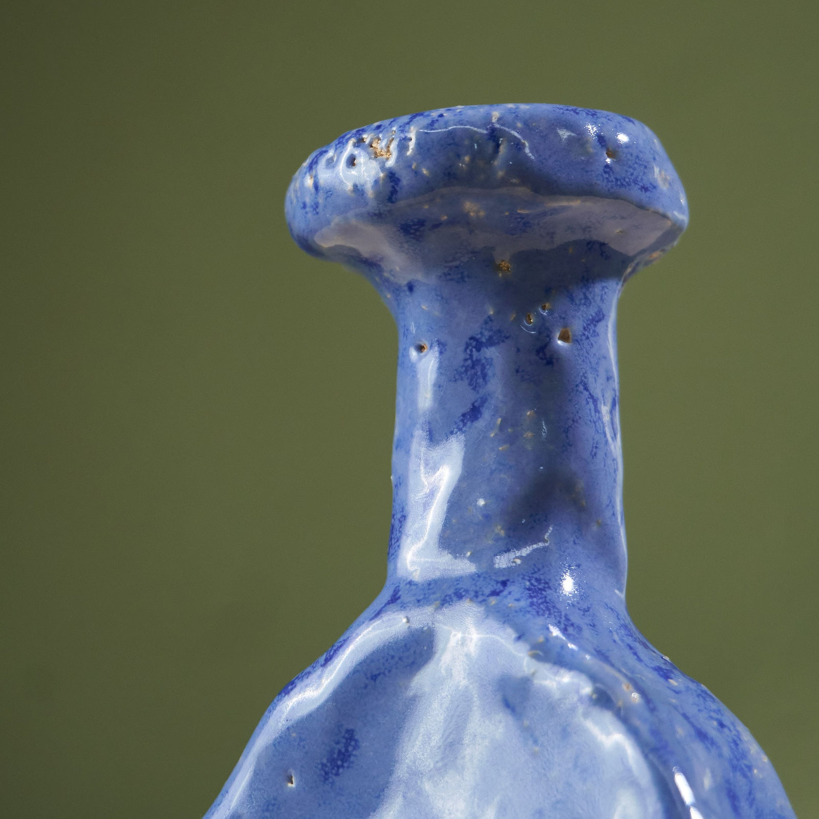 Willem van Hooff, Tiny Core Vessel, Glazed Earthenware, The Netherlands, 2020s