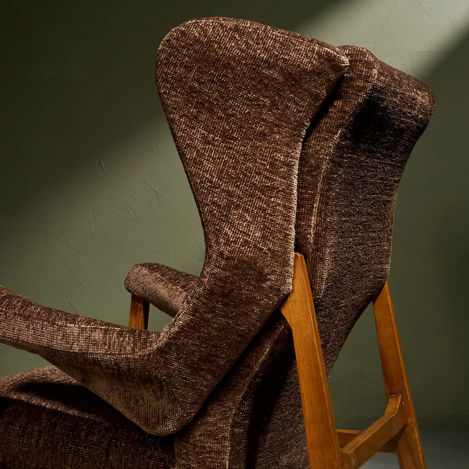 Franco Albini, Early 'Fiorenza' Lounge Chair in Pierre Frey Fabric for Arflex, Italy, 1950s