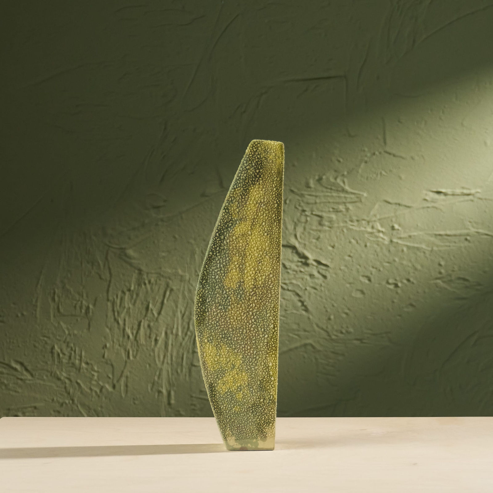 Eunsol Kim, 'Condensation' Series C6, Glazed Ceramic Sculpture in Green, The Netherlands, 2025