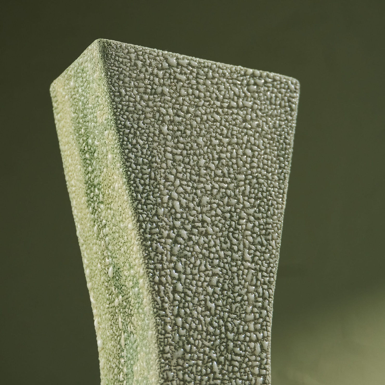 Eunsol Kim, 'Condensation' Series C5, Glazed Ceramic Sculpture in Green, The Netherlands, 2025