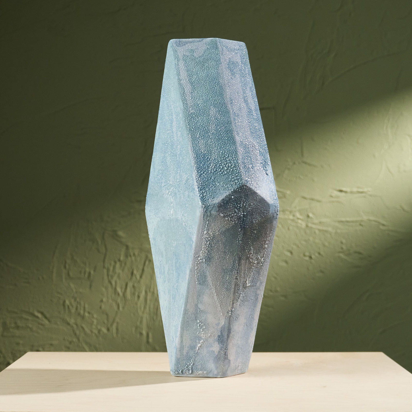 Eunsol Kim, 'Condensation' Series C1, Glazed Ceramic Sculpture in Blue, The Netherlands, 2025