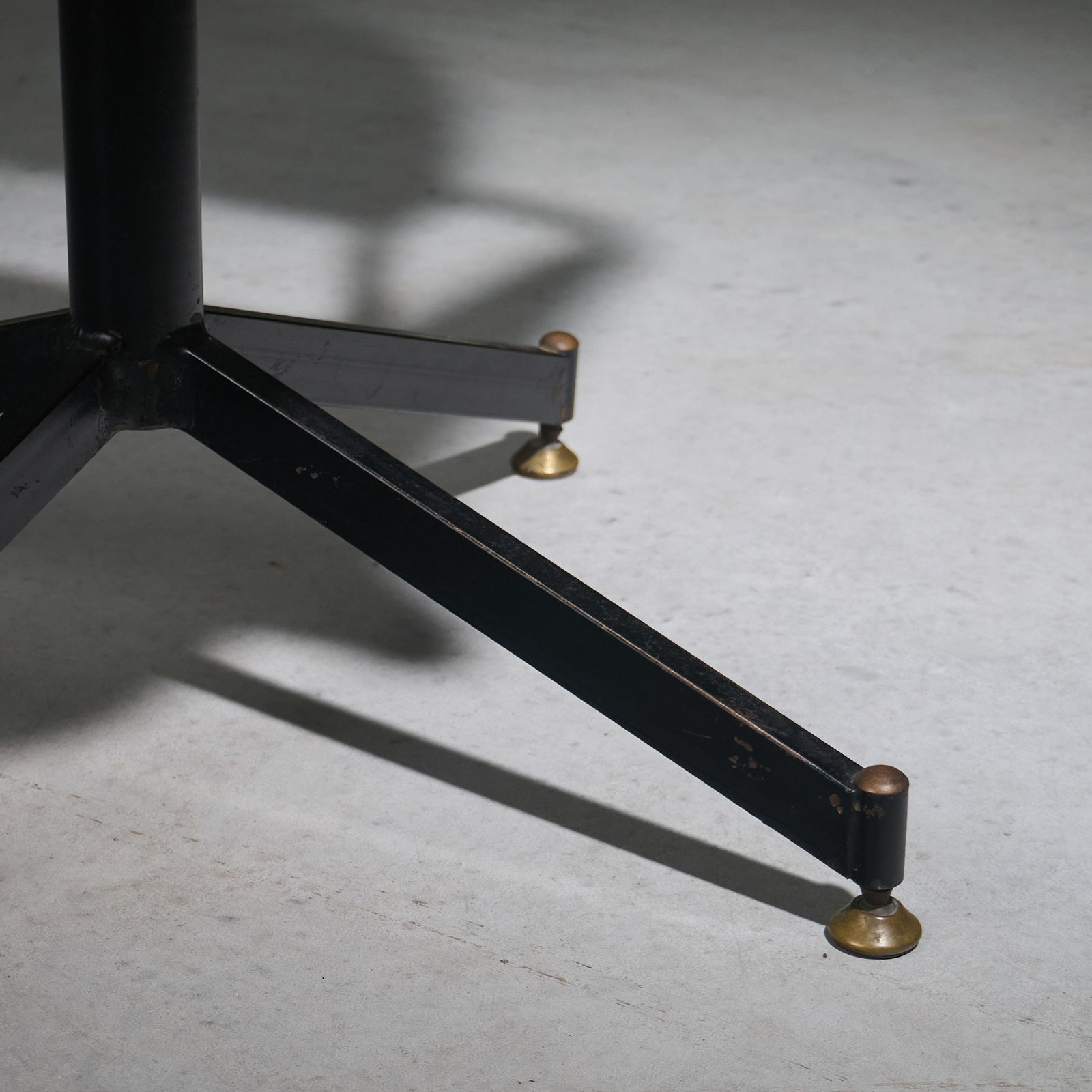 Gastone Rinaldi, Swivel Desk Chair in Cognac Coloured Upholstery, for RIMA, Italy, 1950's