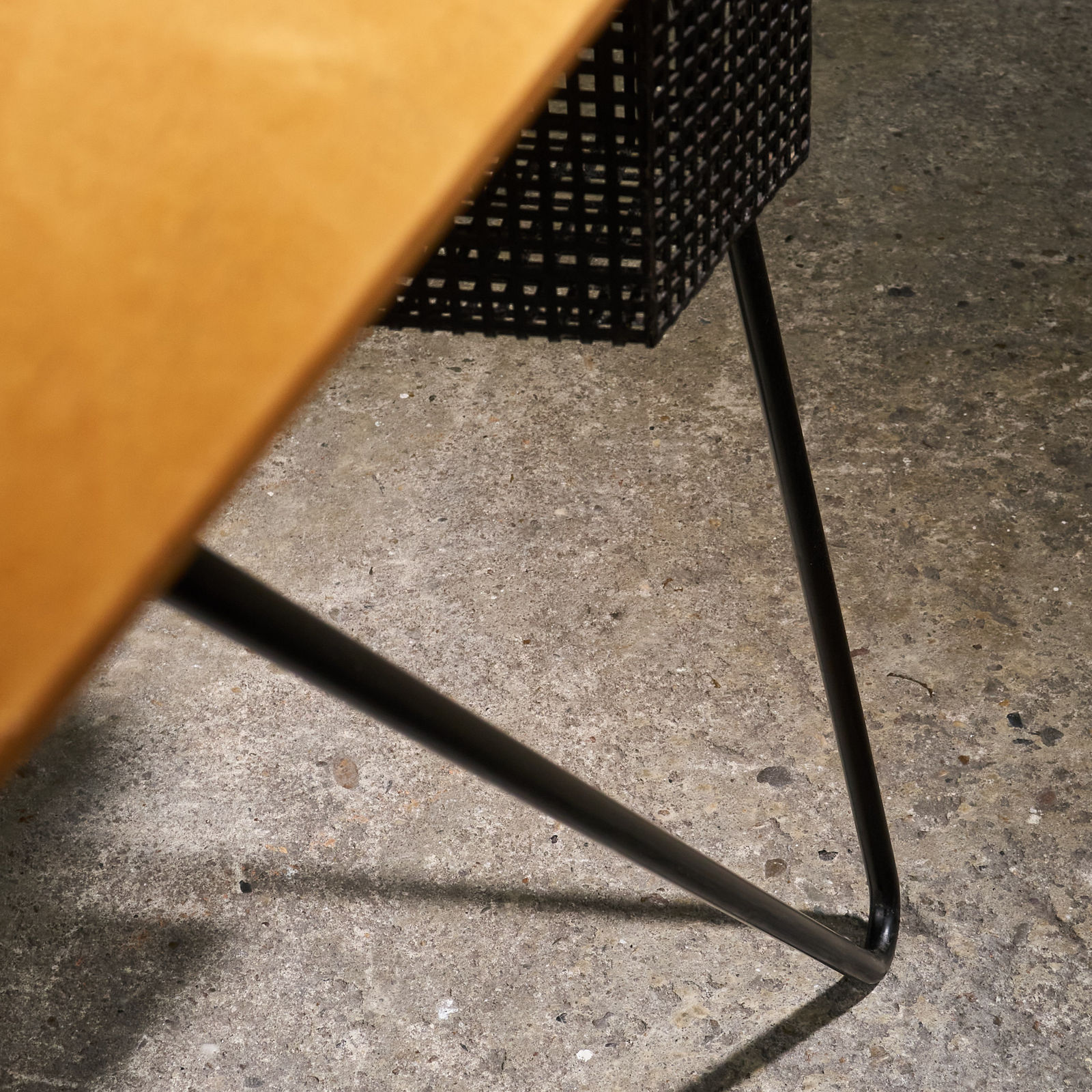 Cees Braakman, Rare Side Table 'TM03' for Pastoe in Birch and Metal, The Netherlands, 1953