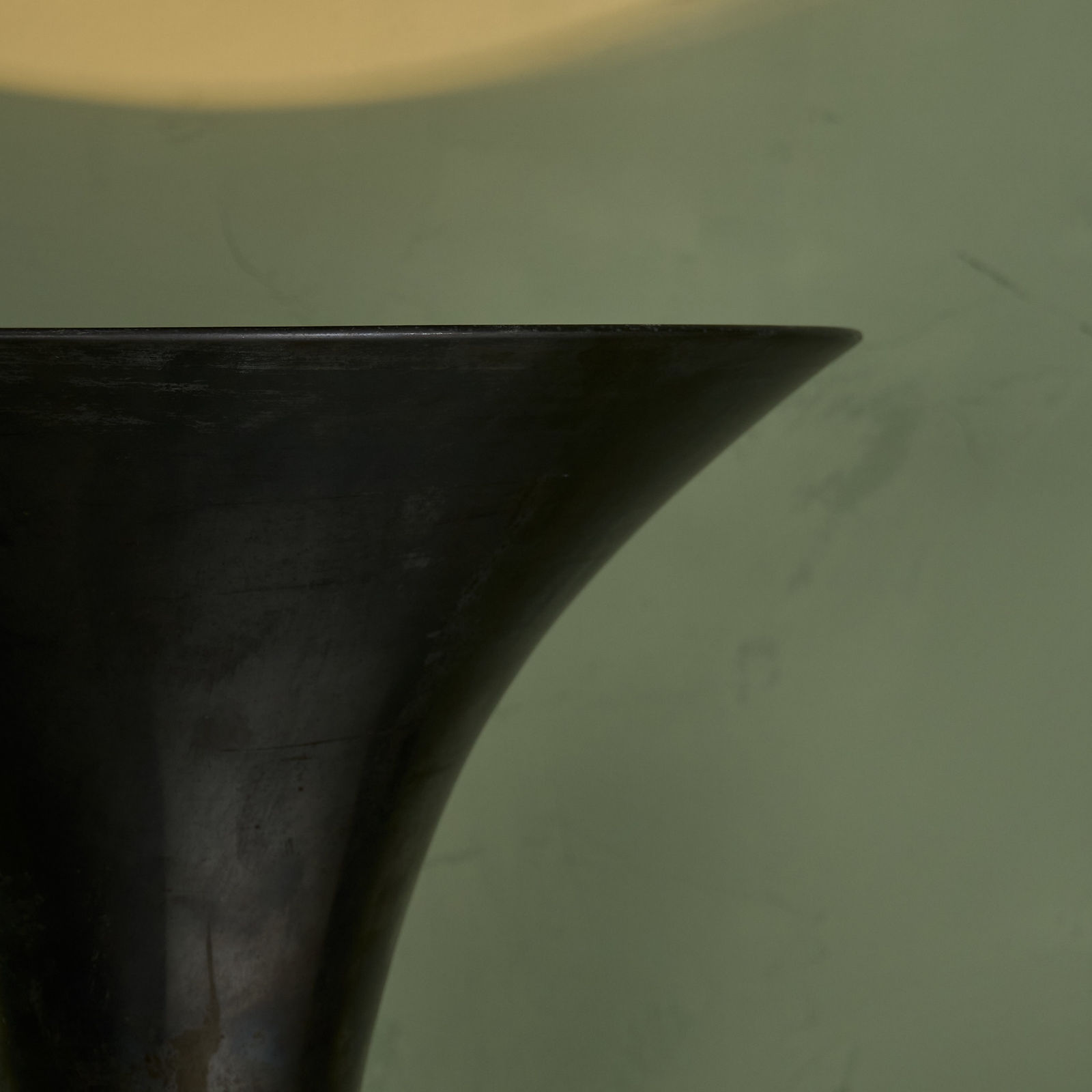 Wolfgang and Pola Hoffmann, Bauhaus 'Luminator' Floor Lamp in Patinated Steel, 1930's